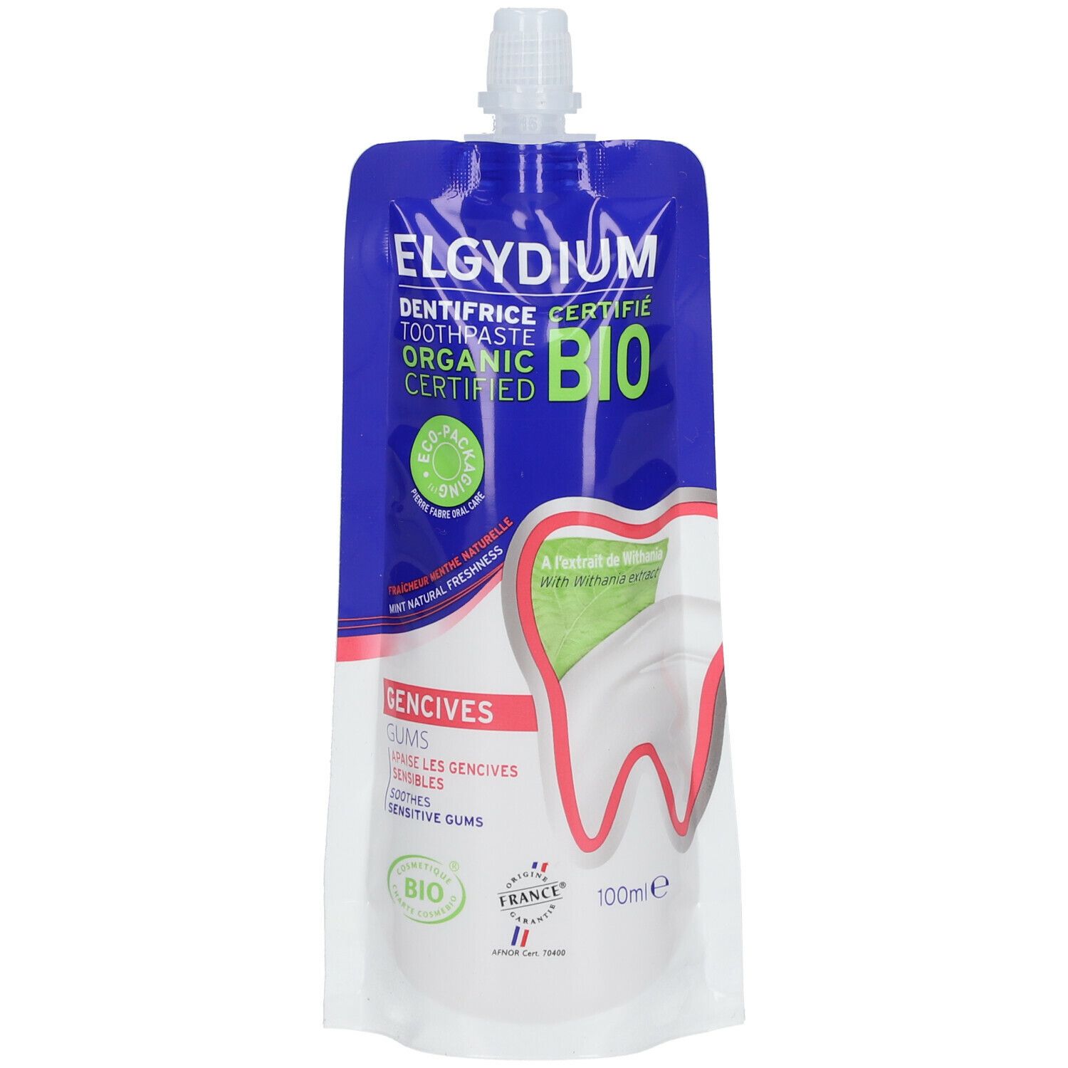 Elgydium Gencives Dentifrice éco-conçu certifié BIO