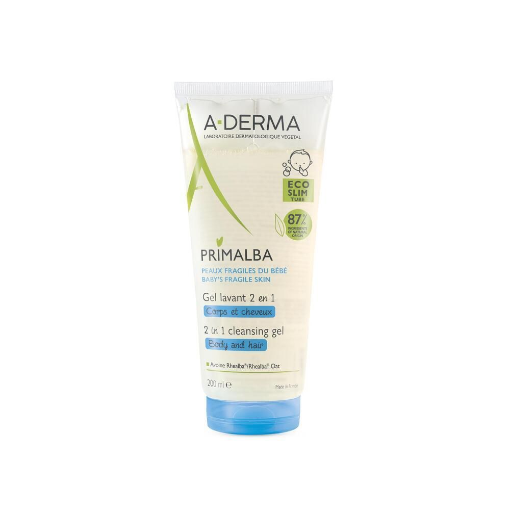 A-Derma Primalba Gel lavant 2 en 1 Corps et cheveux