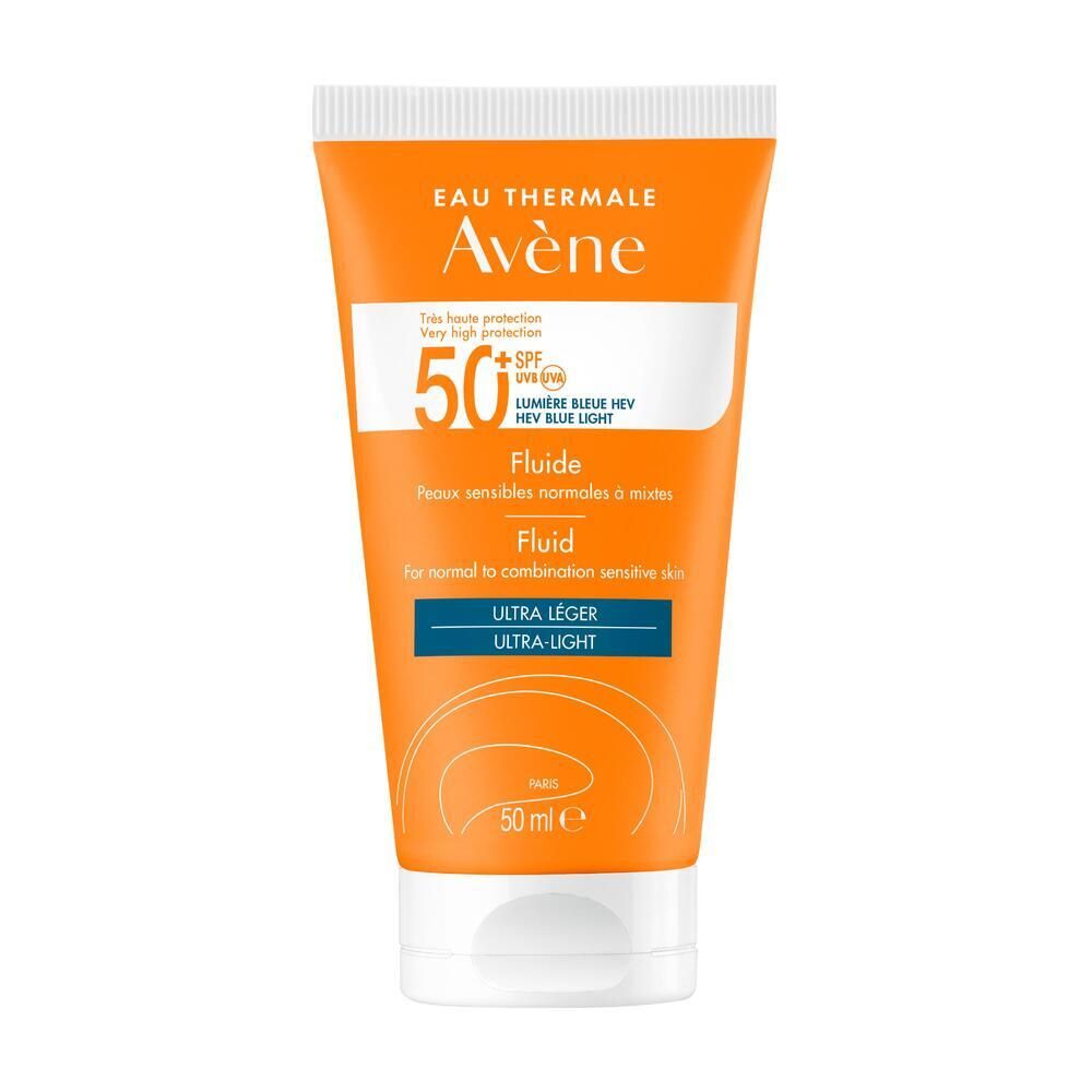 Avène Solaire - Fluide Spf50+ UVB UVA Lumière Bleue HEV