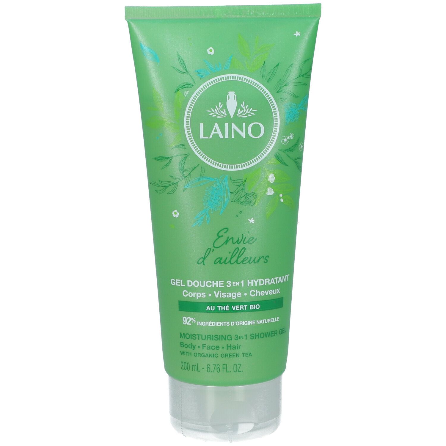 Laino GEL Douche 3 EN 1 Envie D'ailleurs - Gel douche en au thé vert bio. tube 200 ml Duschgel