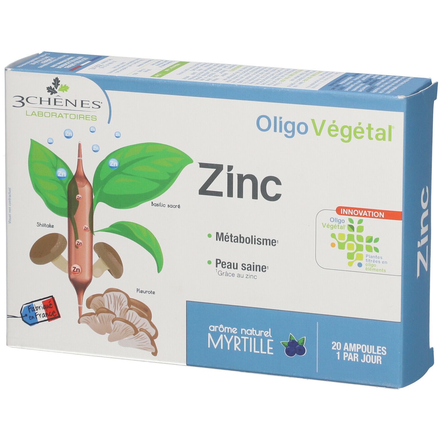 Les 3 Chênes® Oligo Végétal Bio Zinc