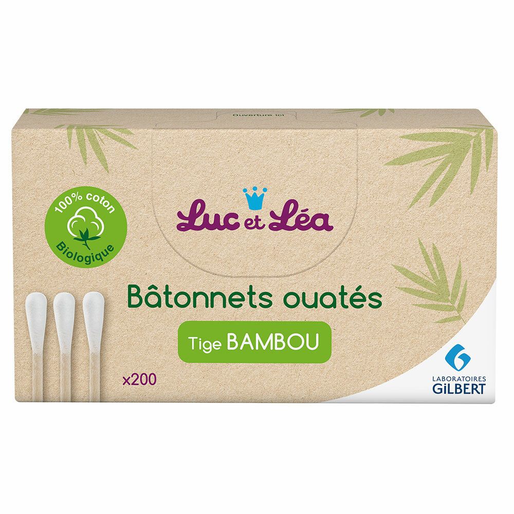 Luc et Lea Bâtonnets ouatés Tige Bambou