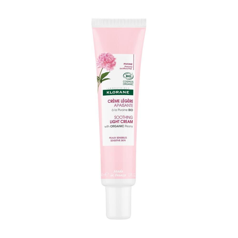 Klorane Crème Légère Apaisante à la Pivoine BIO — Peaux sensibles