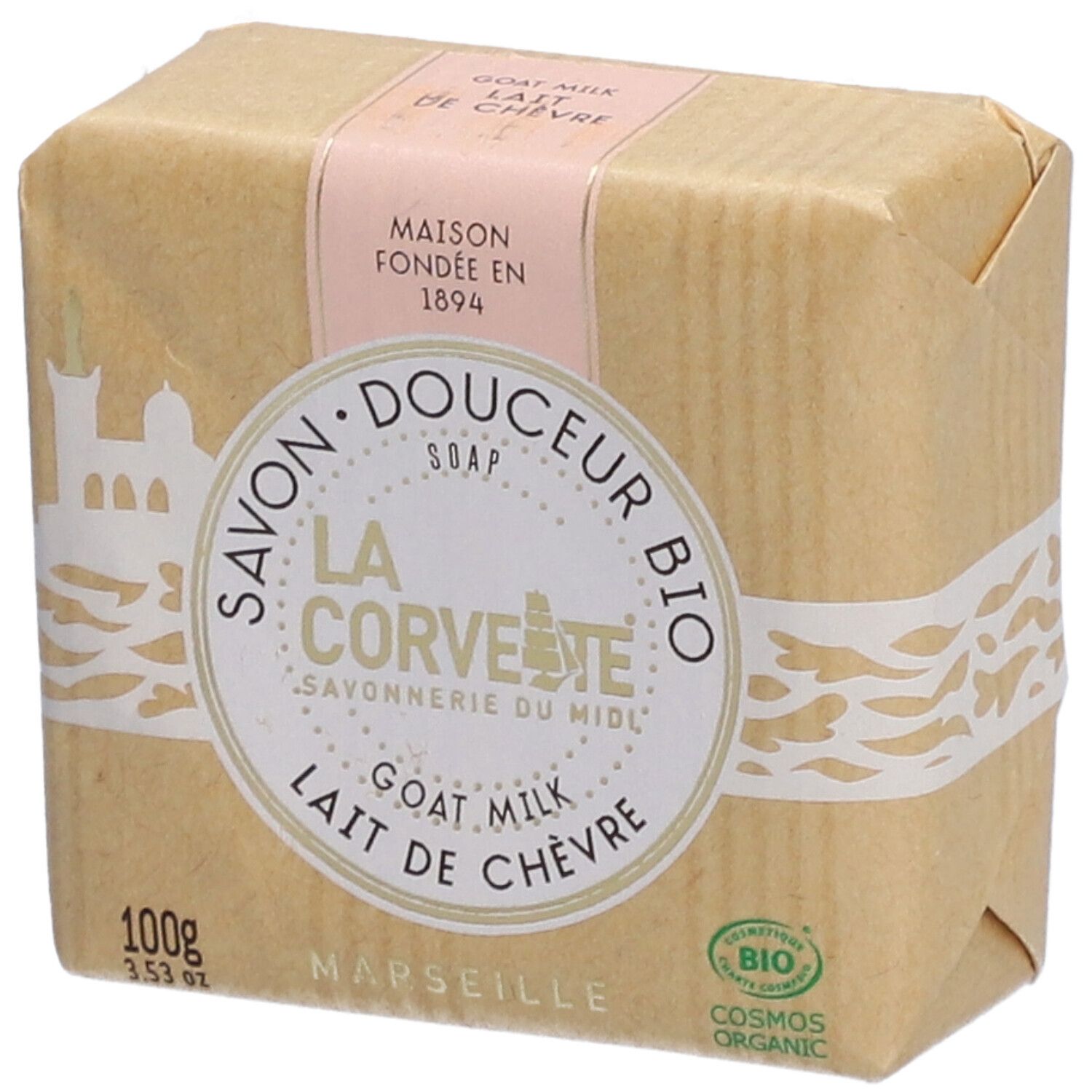 LA Corvette Savon douceur bio Lait de chèvre