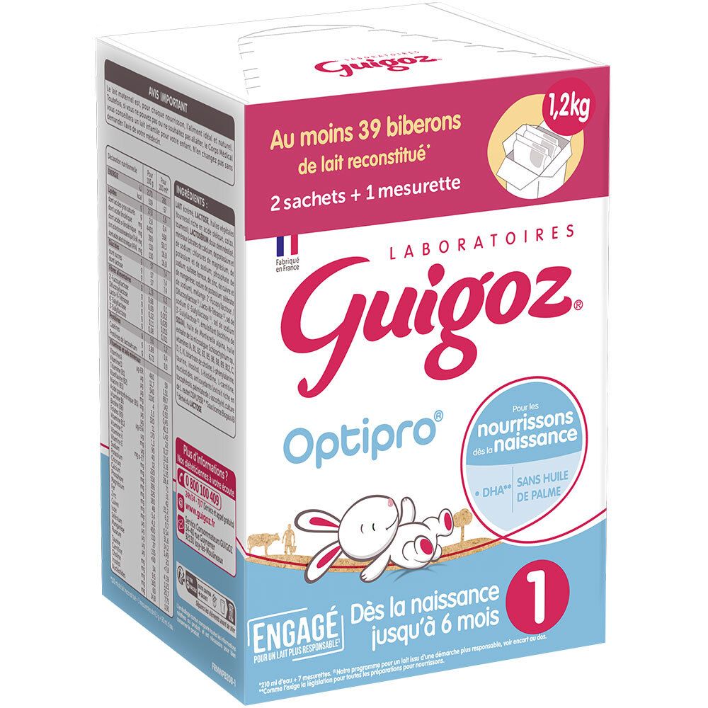 Guigoz® Optipro® 1er âge Lait en poudre 0-6 mois