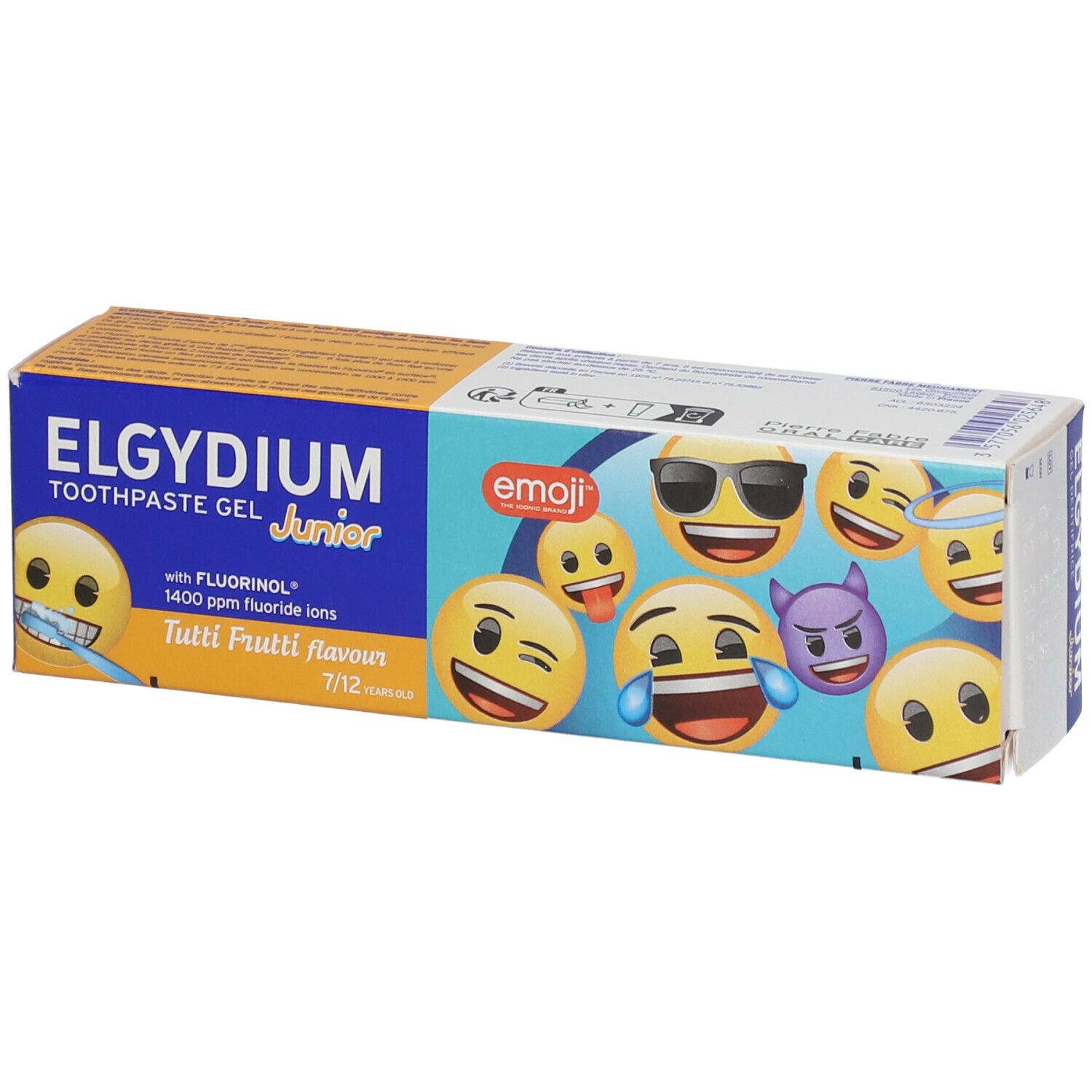 Elgydium Junior Gel Dentifrice Emoji Arôme Tutti Frutti 7-12 ans