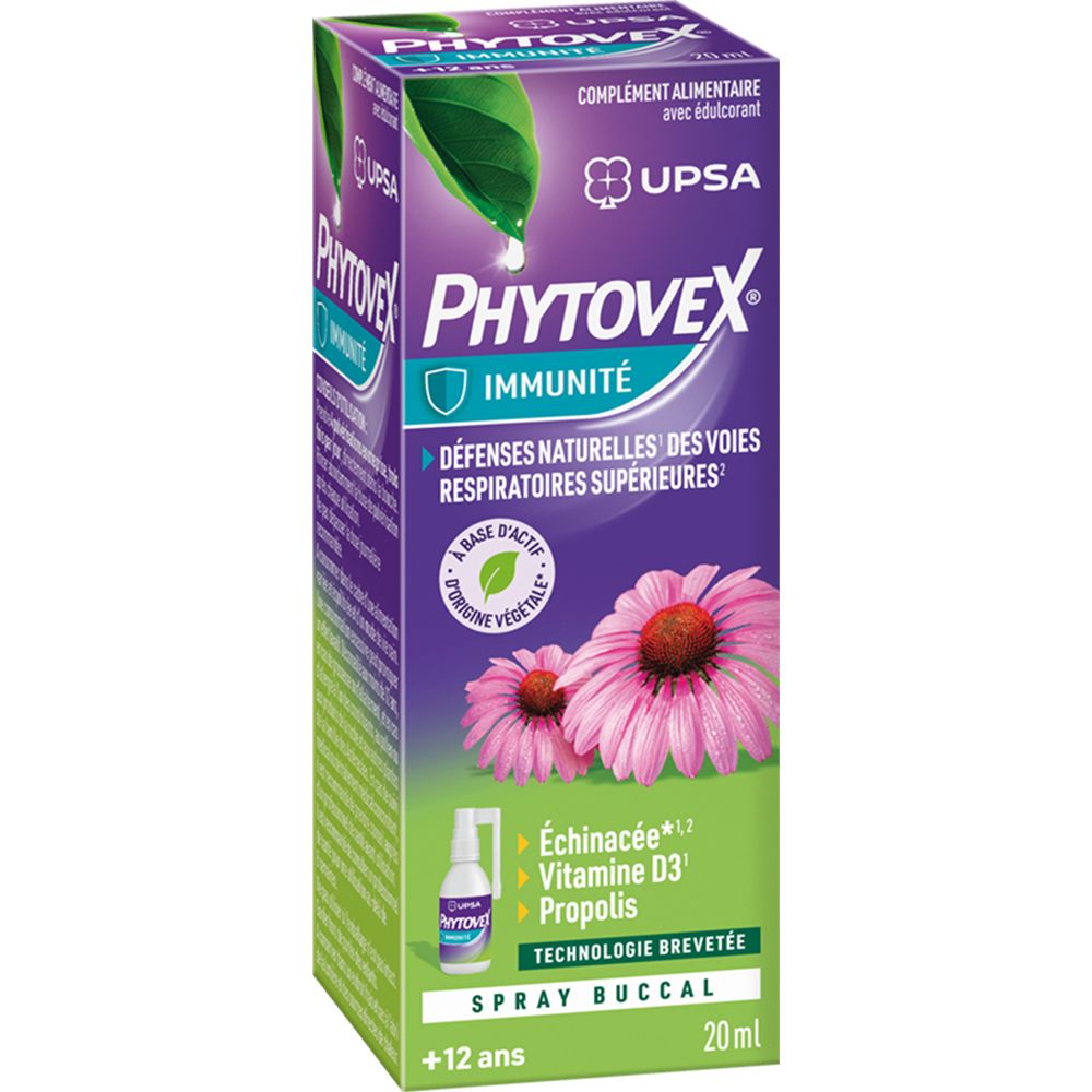 Phytovex Immunité Upsa, Spray buccal - Adulte & Enfant dès 12ans - Complément alimentaire