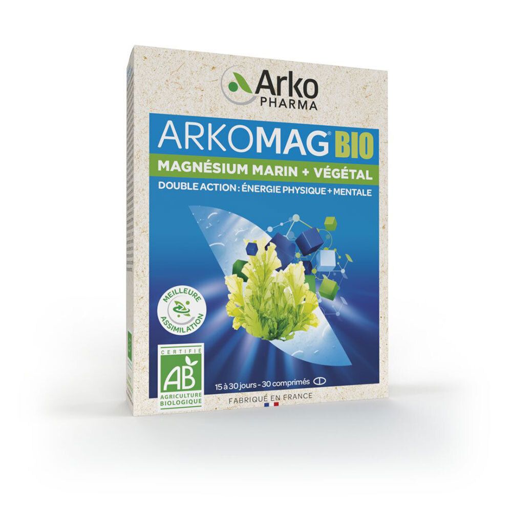 Arkopharma Arkomag® BIO Magnésium marin + Végétal