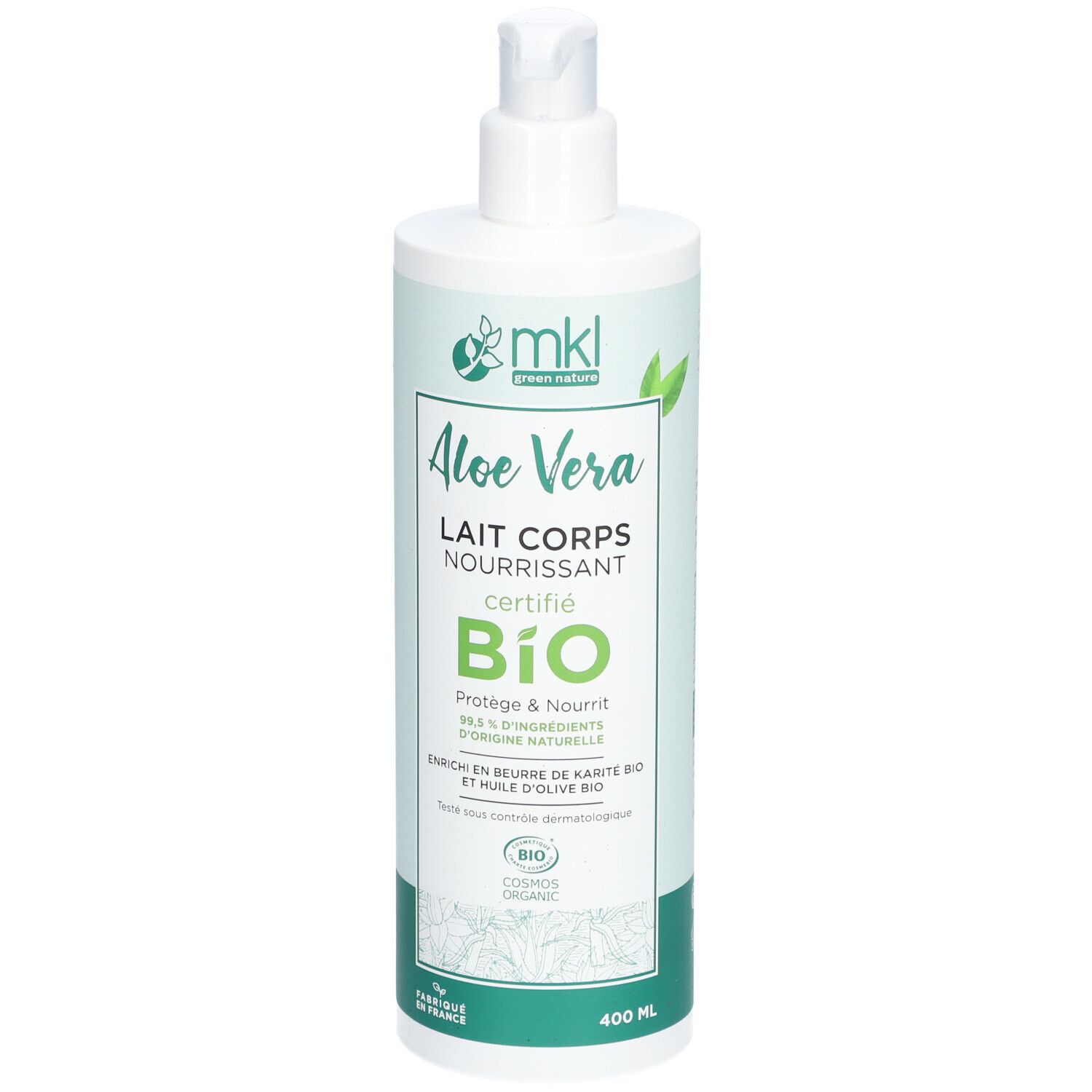 mkl Lait Corps Aloe Vera 400Ml - Certifié BIO
