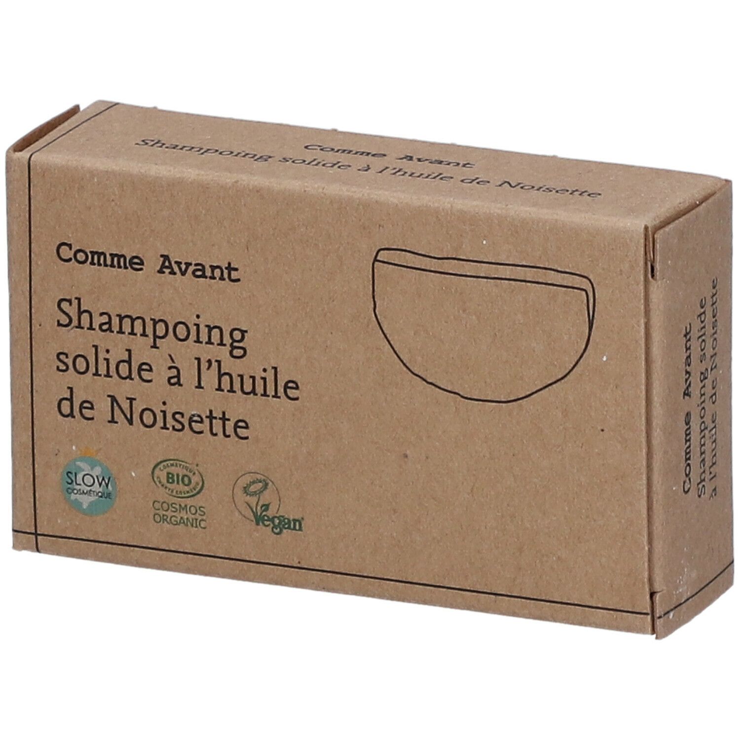 Comme Avant Shampoing Naturel Solide à l'Huile de Noisette