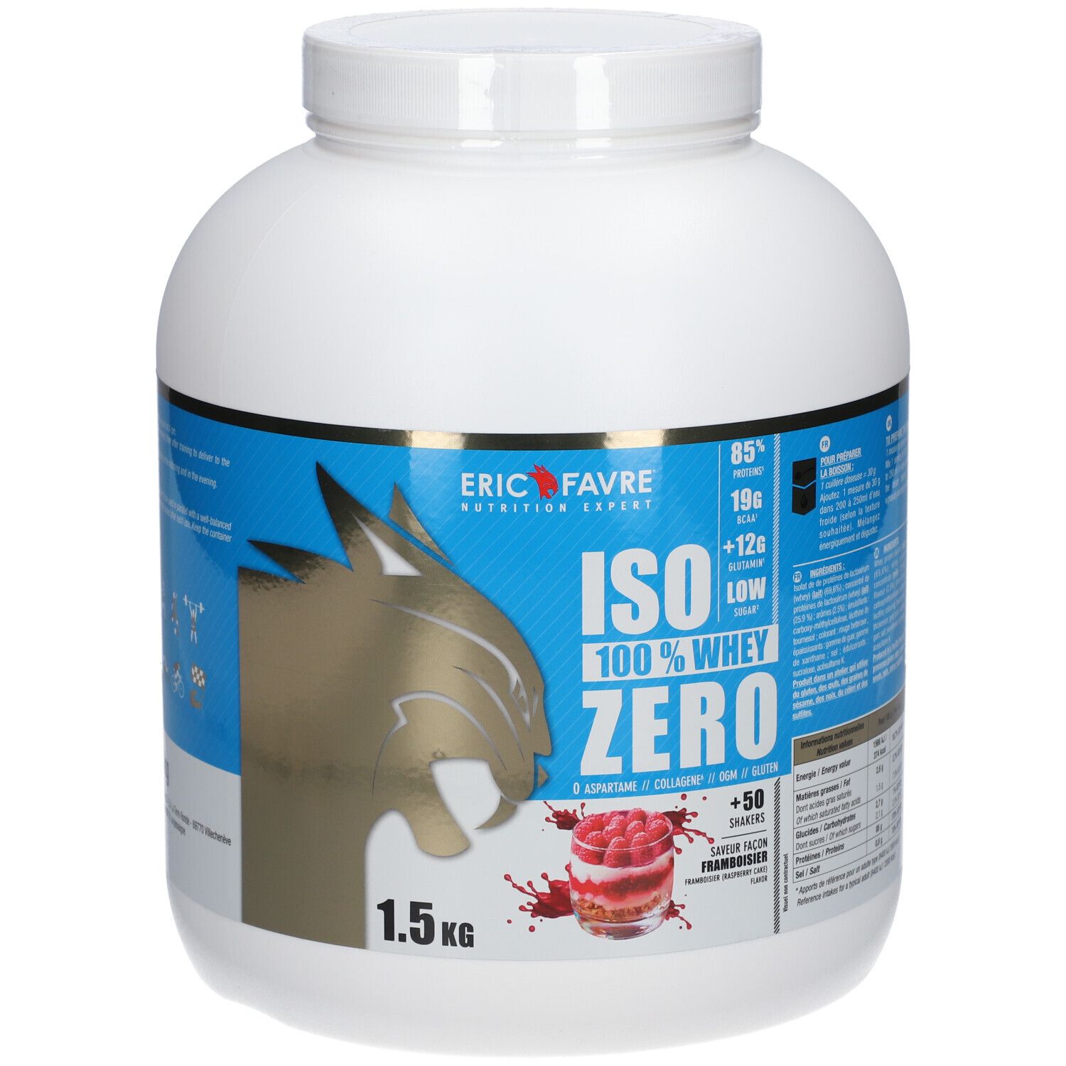 Eric Favre Iso Zero 100% Whey Protéine Saveur Framboisier