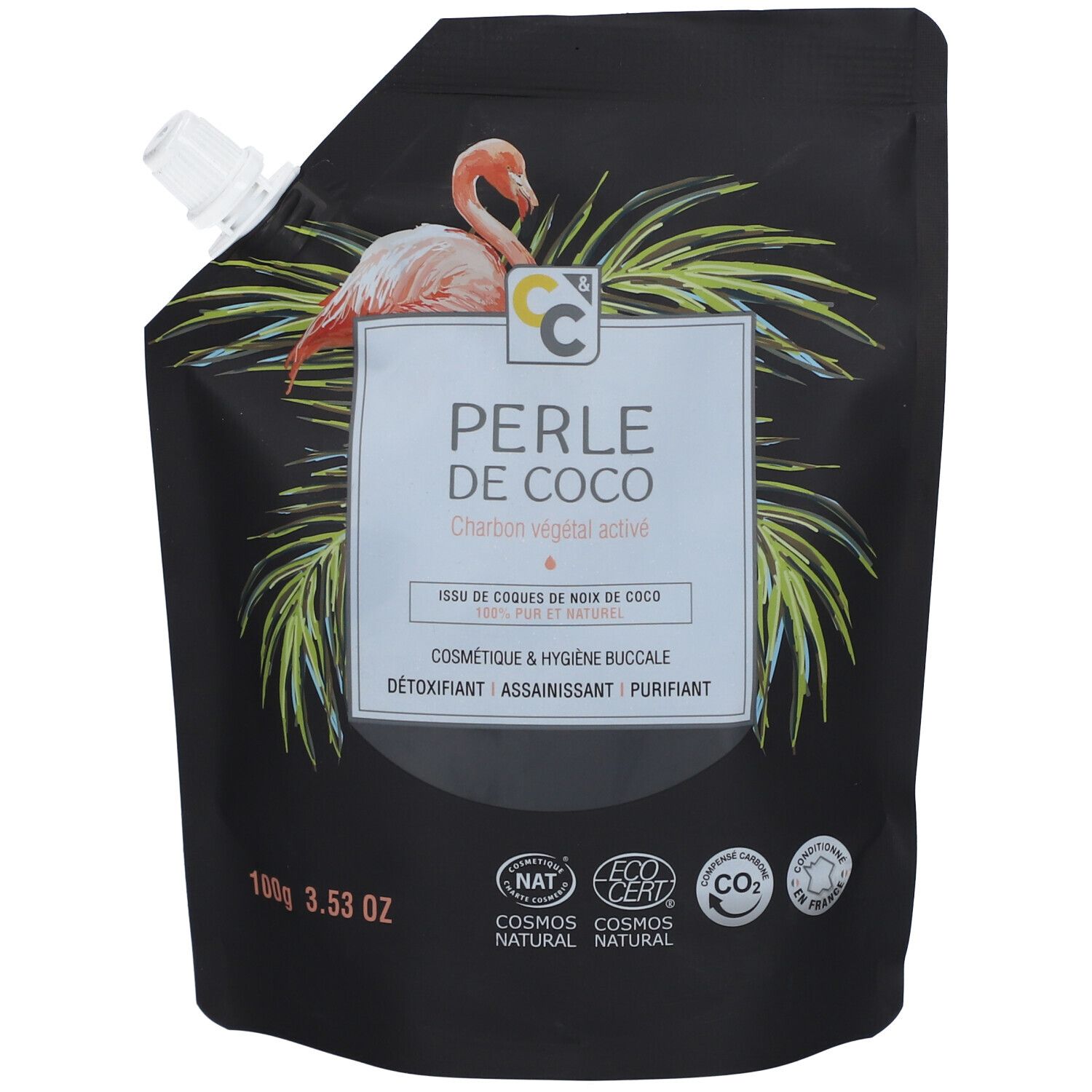 Comptoirs & Compagnies Perle de Coco Charbon végétal activé