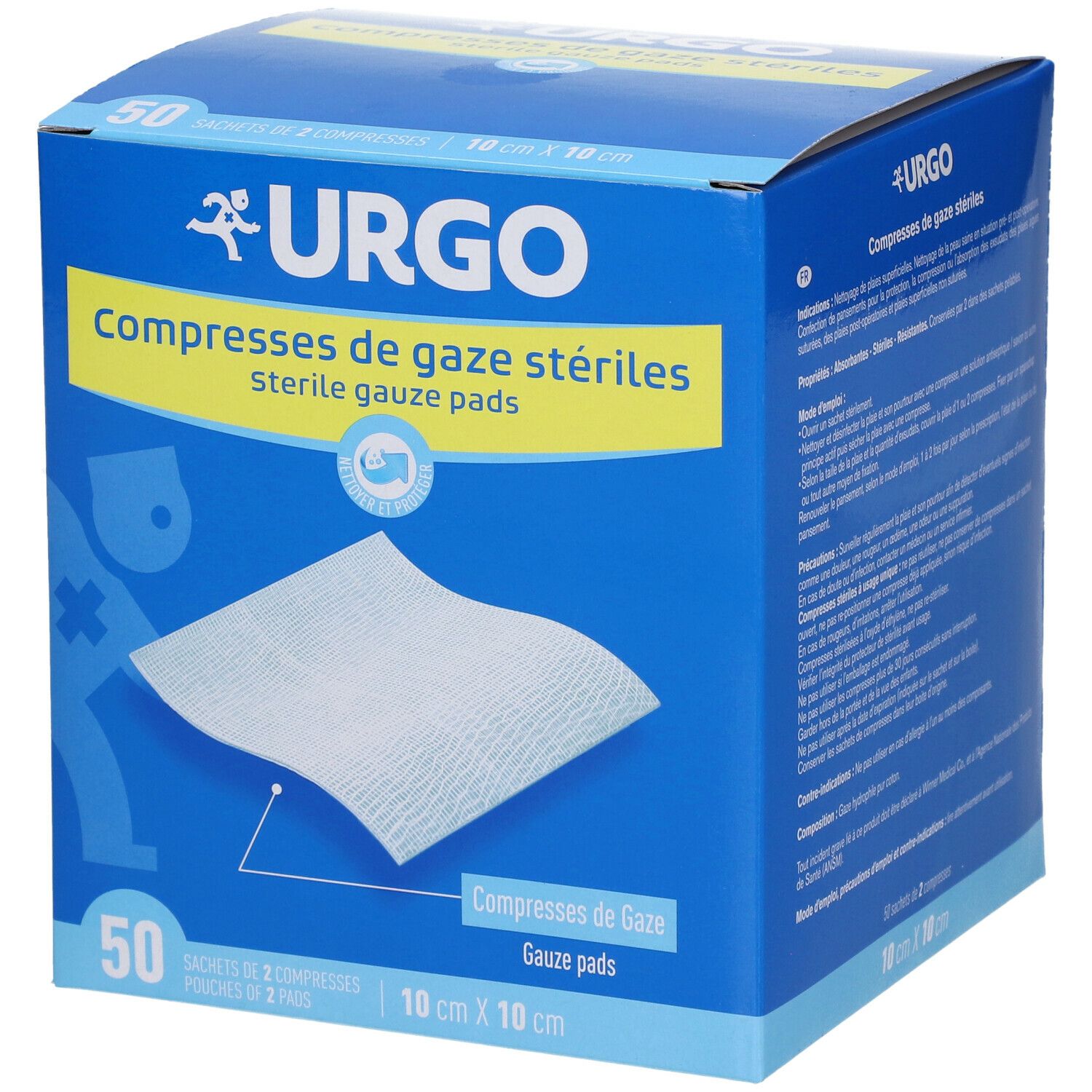 Urgo Compresses stériles de gaze 10 cm x 10 cm