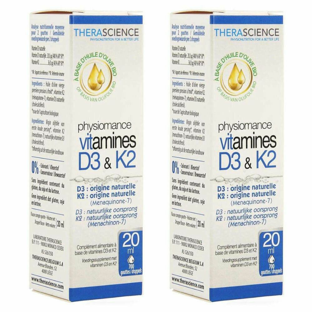 Physiomance Vitamines D3 & K2