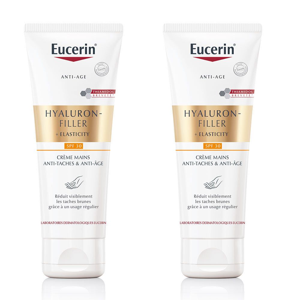 Eucerin® Hyaluron-Filler + Elasticity Crème Mains Anti-Taches & Anti-Âge Spf30
