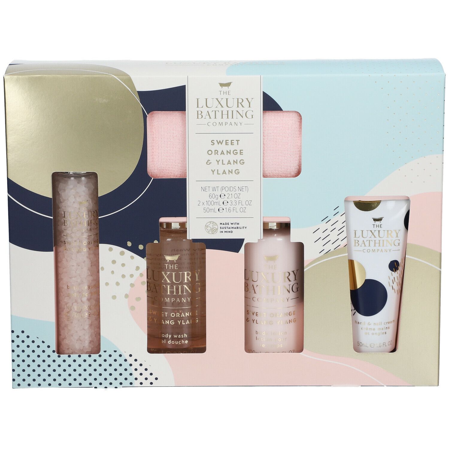 The Luxury Bathing Company Coffret ABSTRACT LAYERS Kopf bis Fuß Verwöhnung - Orange Sucrée et Ylang-Ylang