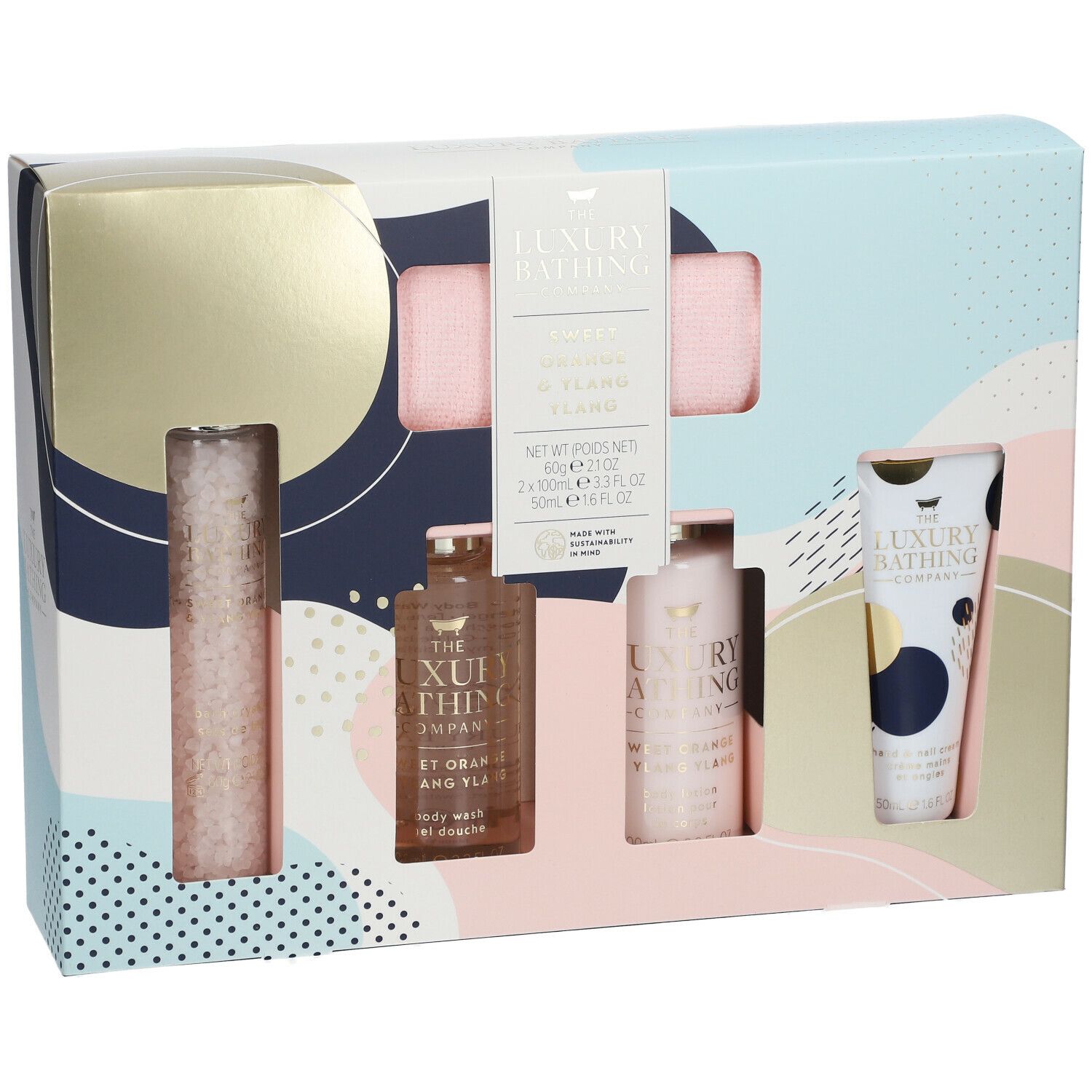 The Luxury Bathing Company Coffret ABSTRACT LAYERS Kopf bis Fuß Verwöhnung - Orange Sucrée et Ylang-Ylang