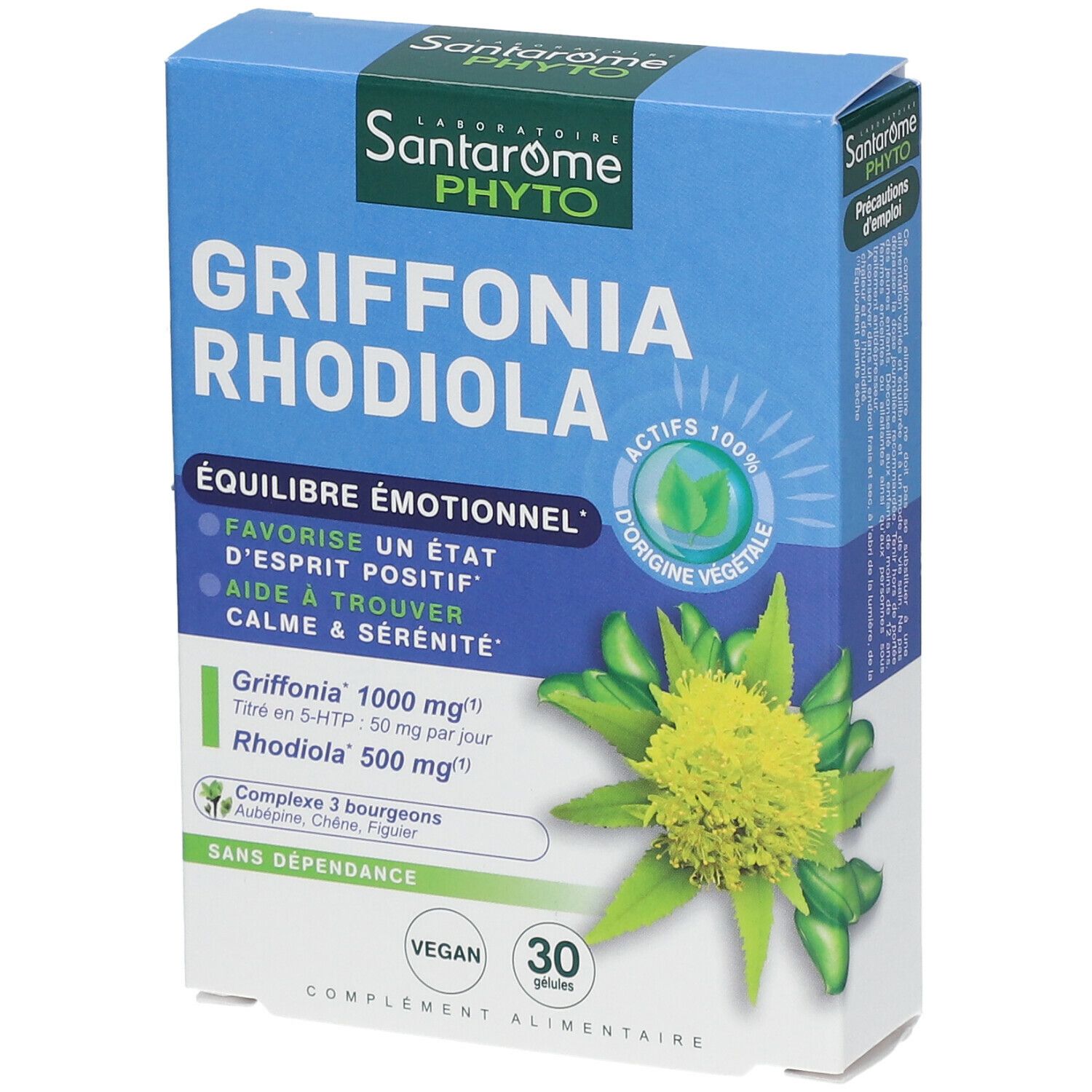 Santarome Bio Griffonia Rhodiola - Gélules