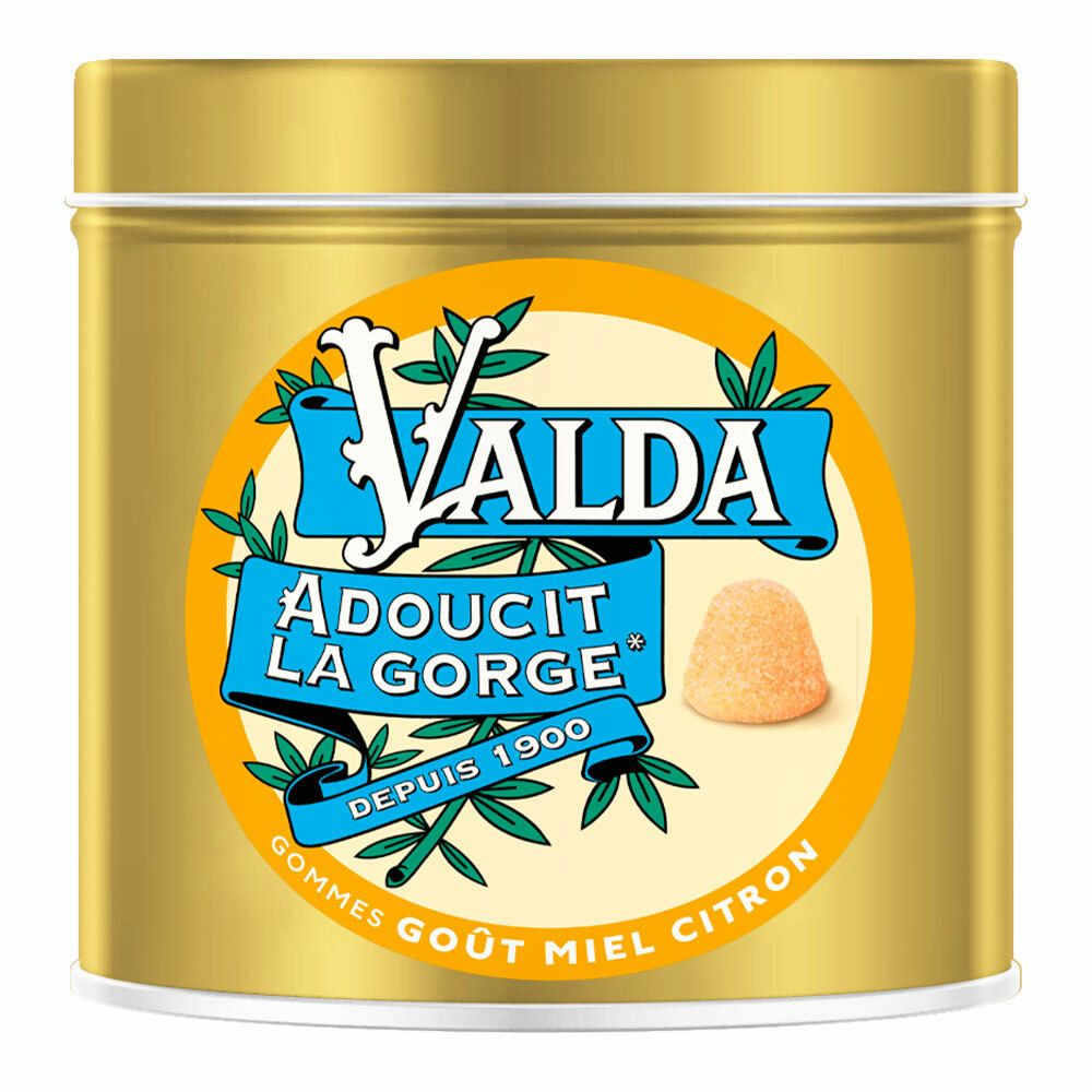 Valda Gommes Miel Citron Adoucit La Gorge 140g