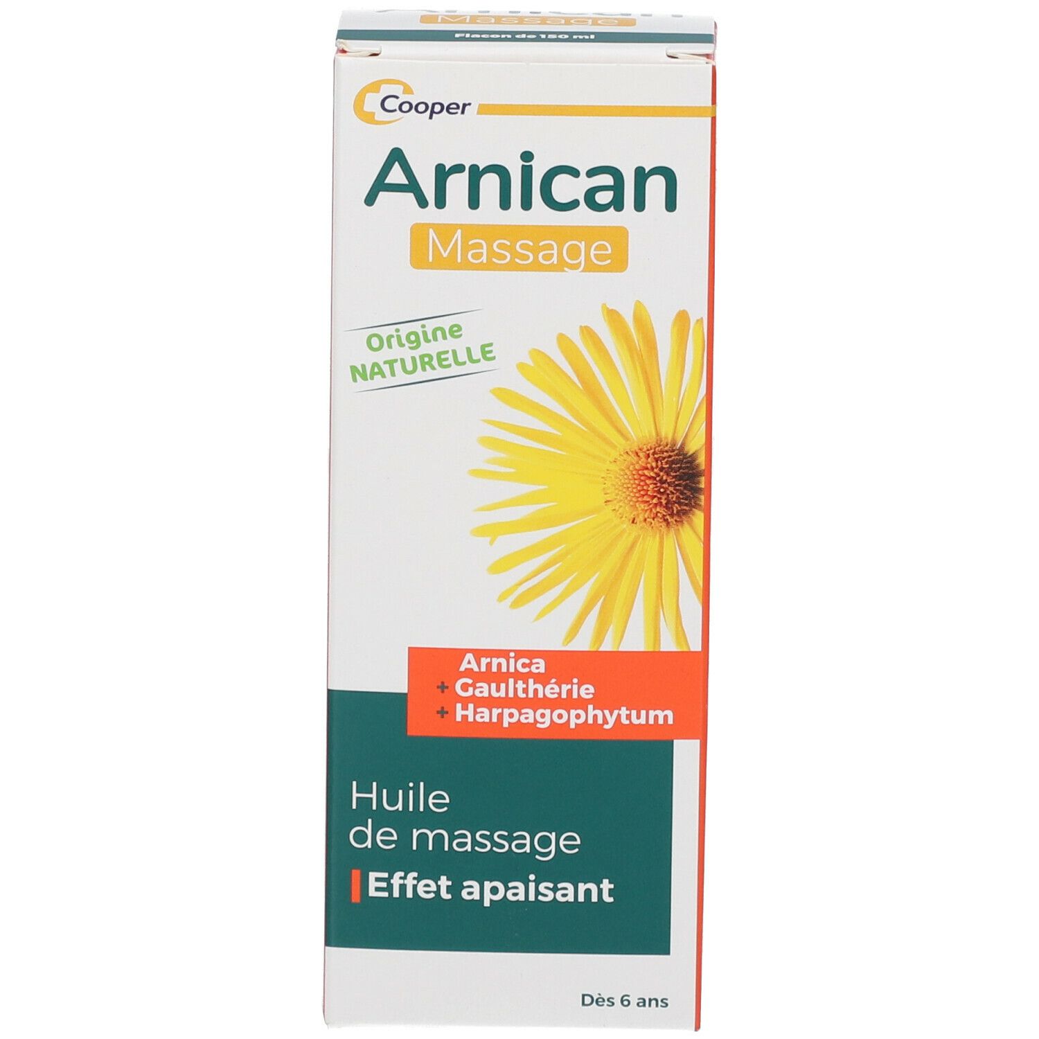 Produktverpackung. Weißer Karton mit Produktnamen, Inhaltsstoffen und Logo.