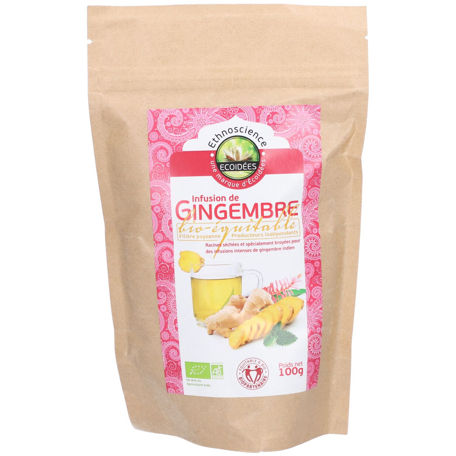 Ecoidees Gingembre BIO INF Sac100G
