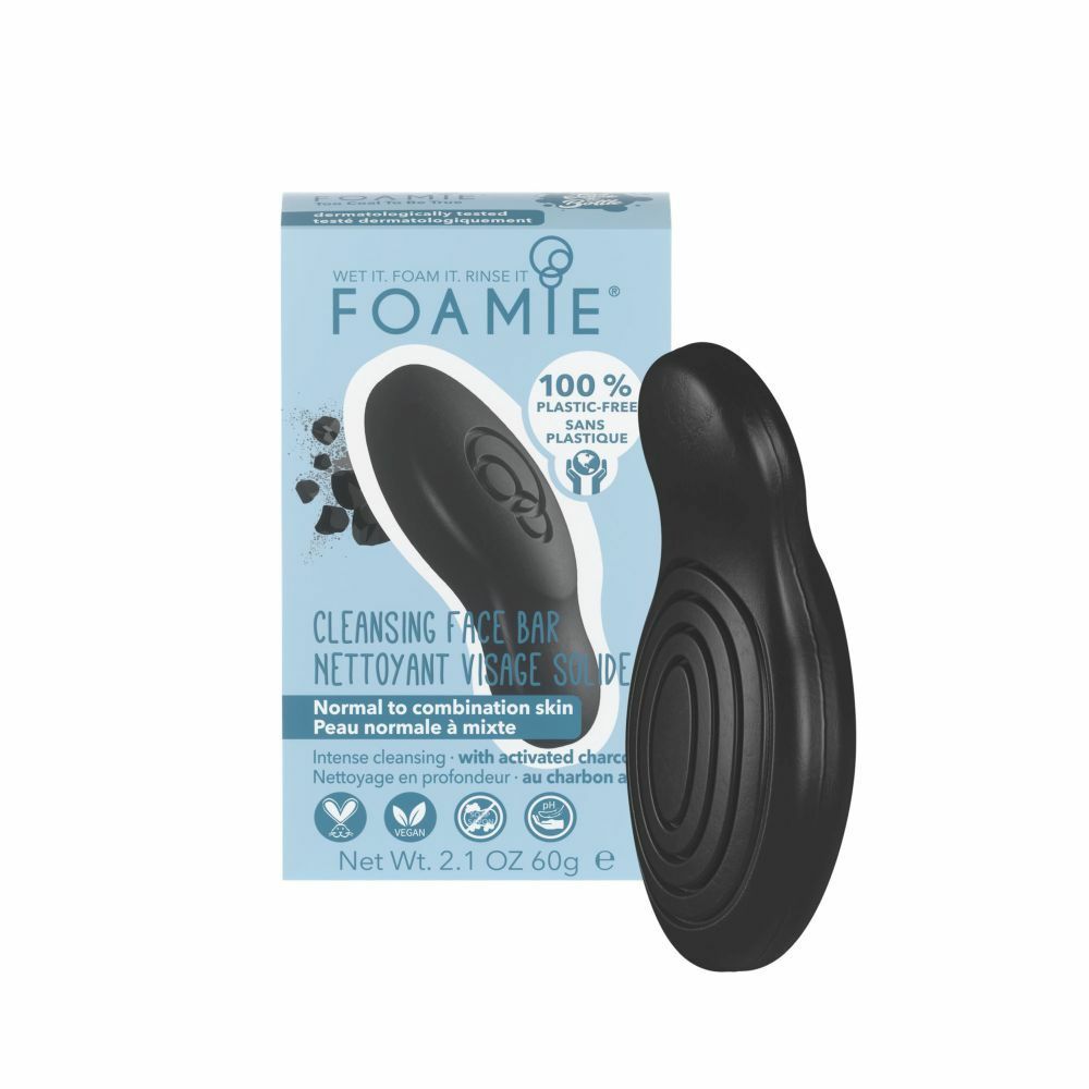 Foamie® Soin lavant solide Visage Too Coal To Be Cool