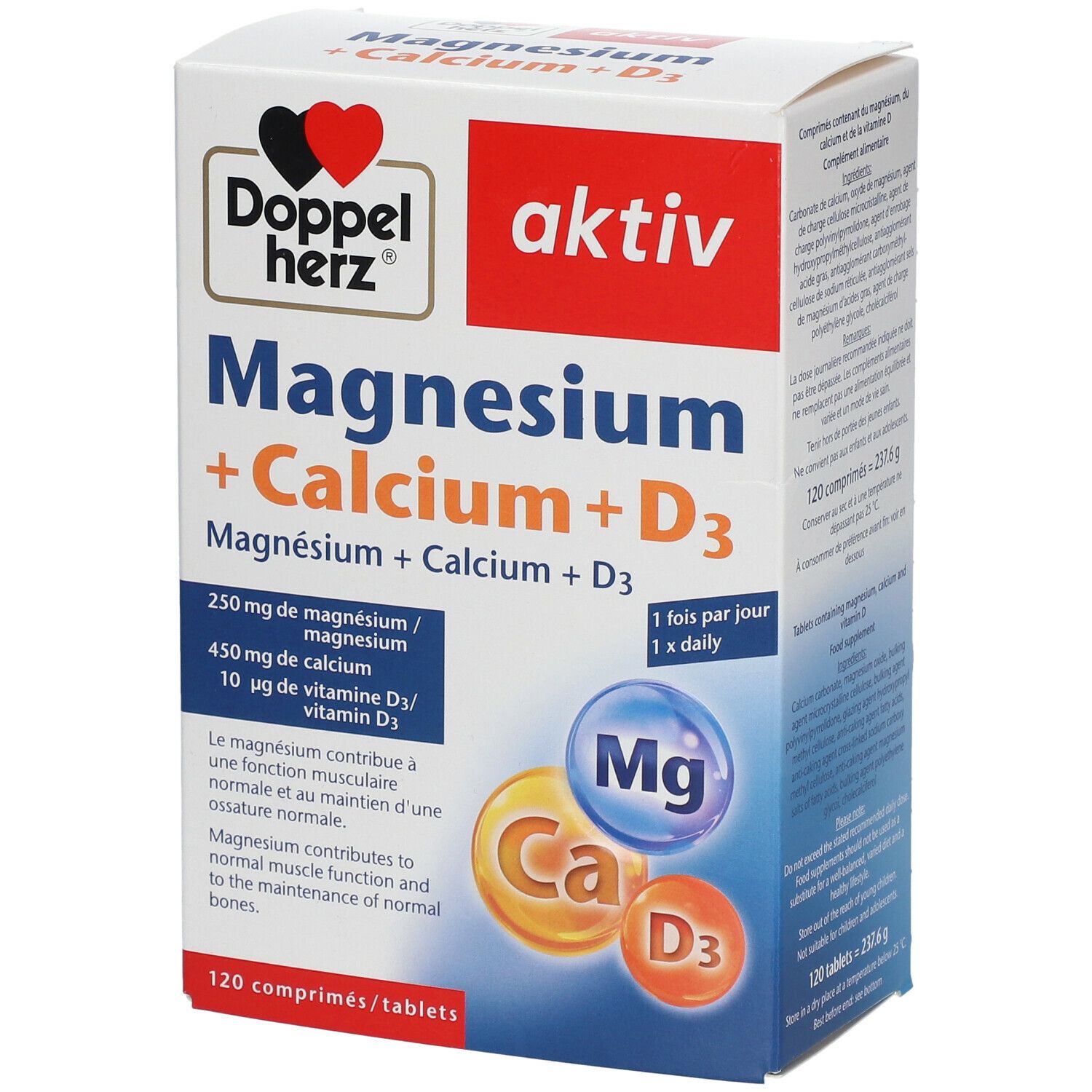 Doppelherz® aktiv Magnesium + Calcium + D3