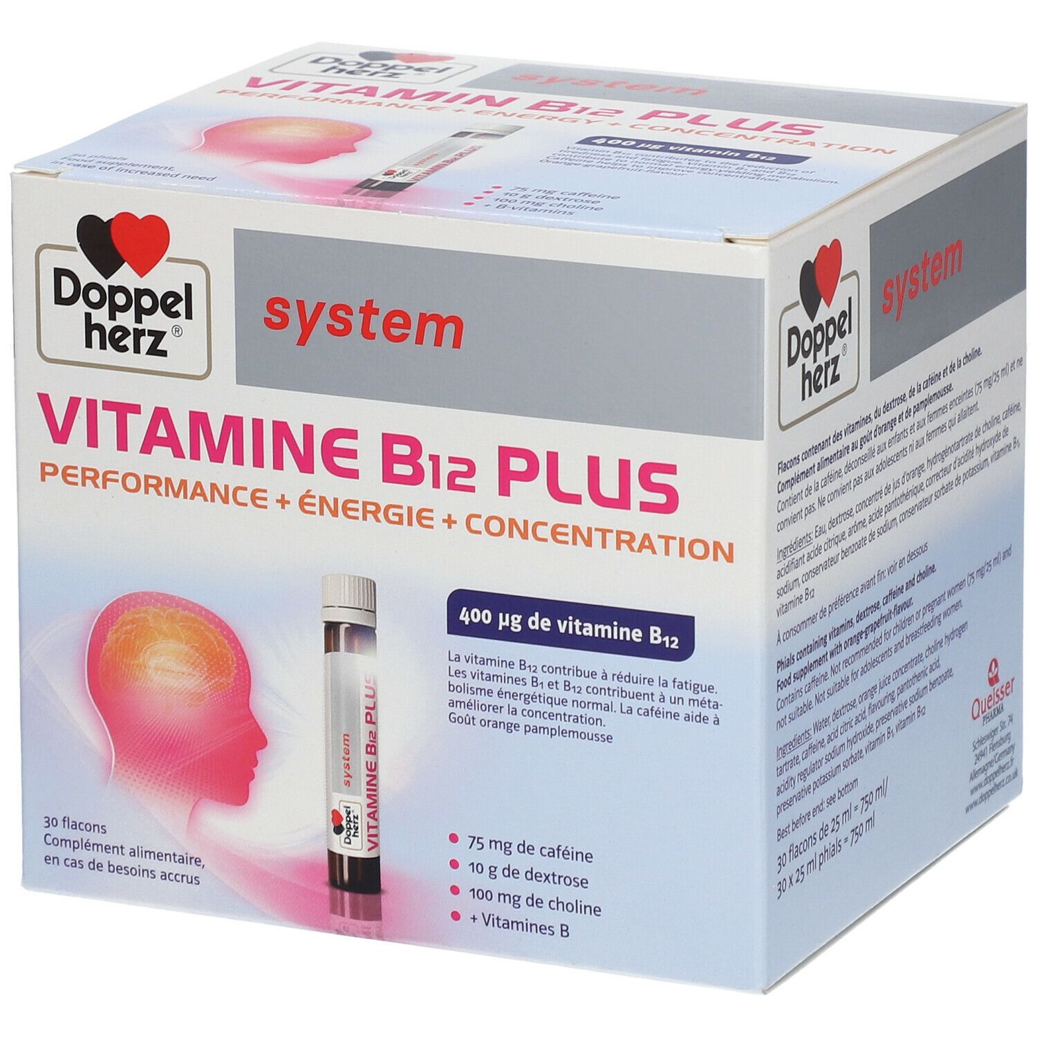 Doppelherz® system Vitamine B12 Plus Énergie