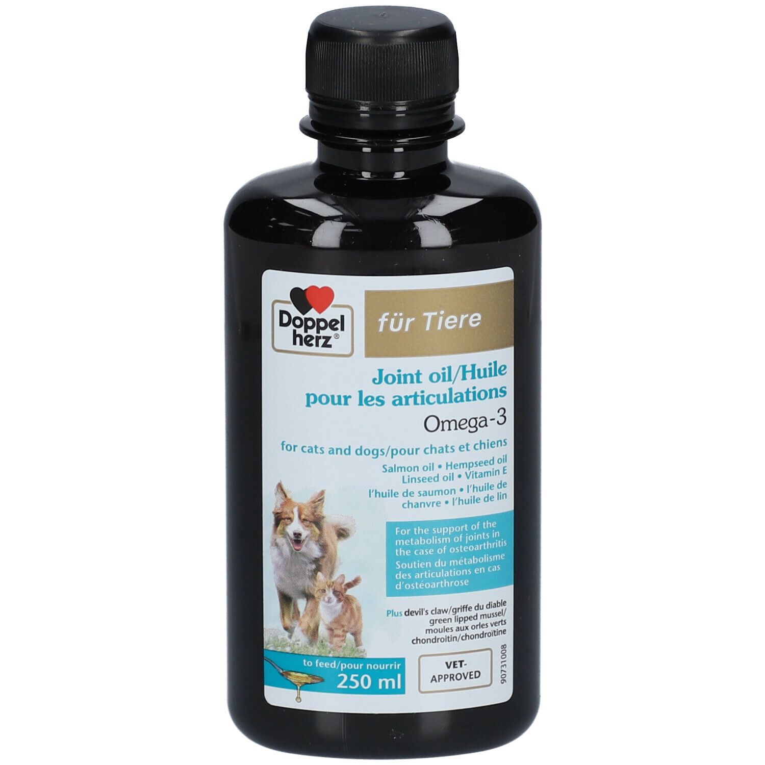 Doppelherz® Articulation Huile Omega-3 pour chats et chiens