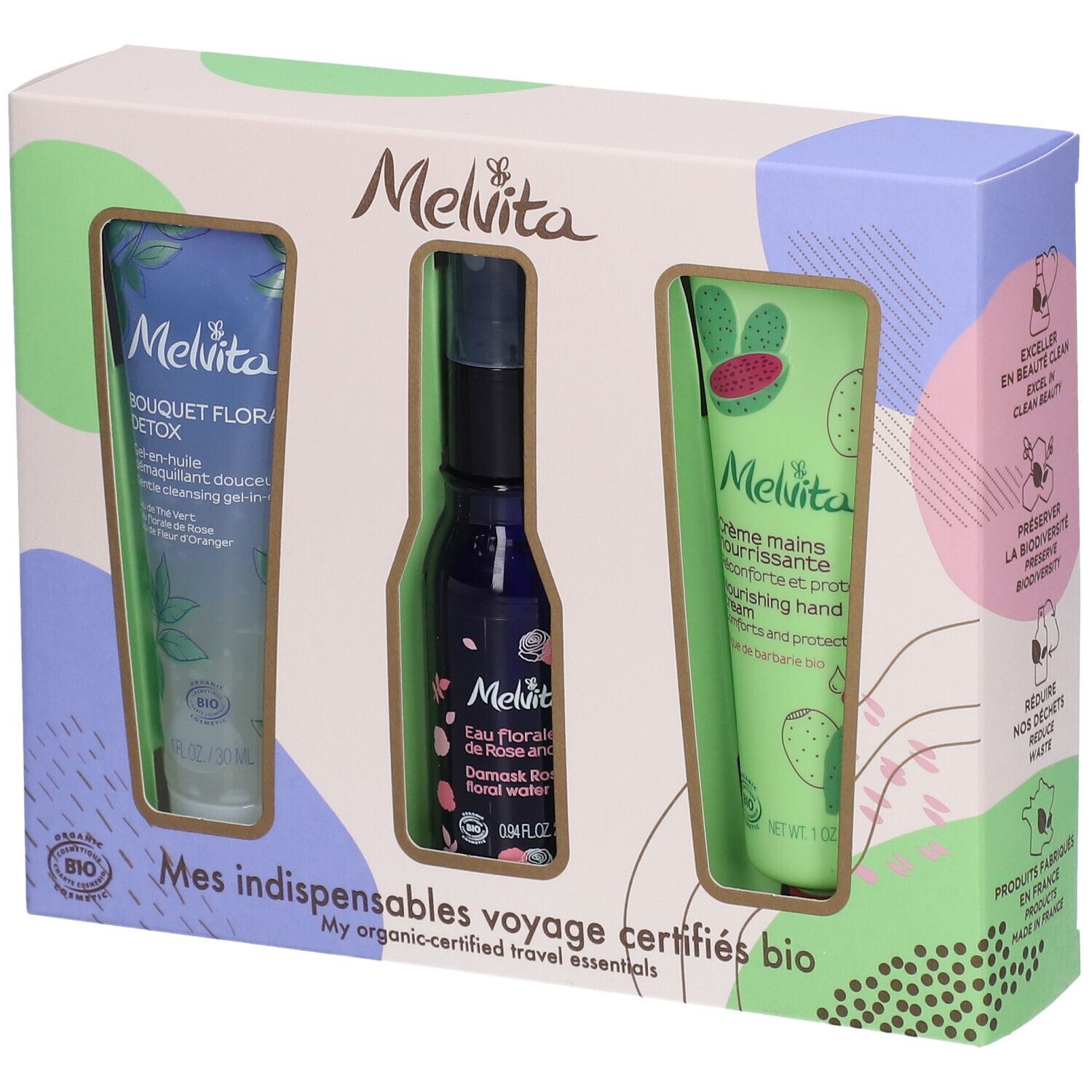 Melvita Coffret Mes Indispensables Voyage Certifiés Bio 88 Ml Shop