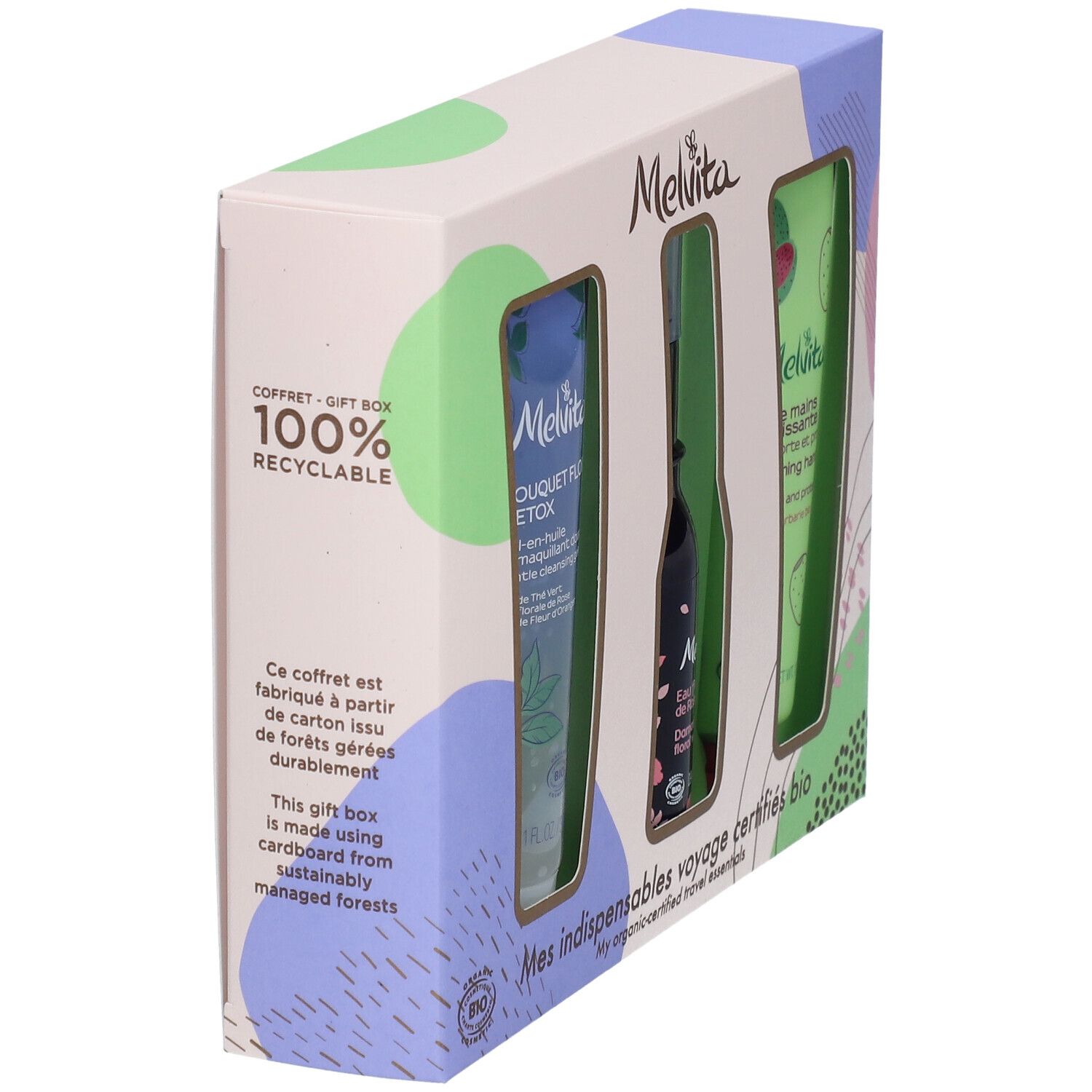 Melvita Coffret Mes indispensables voyage certifiés bio