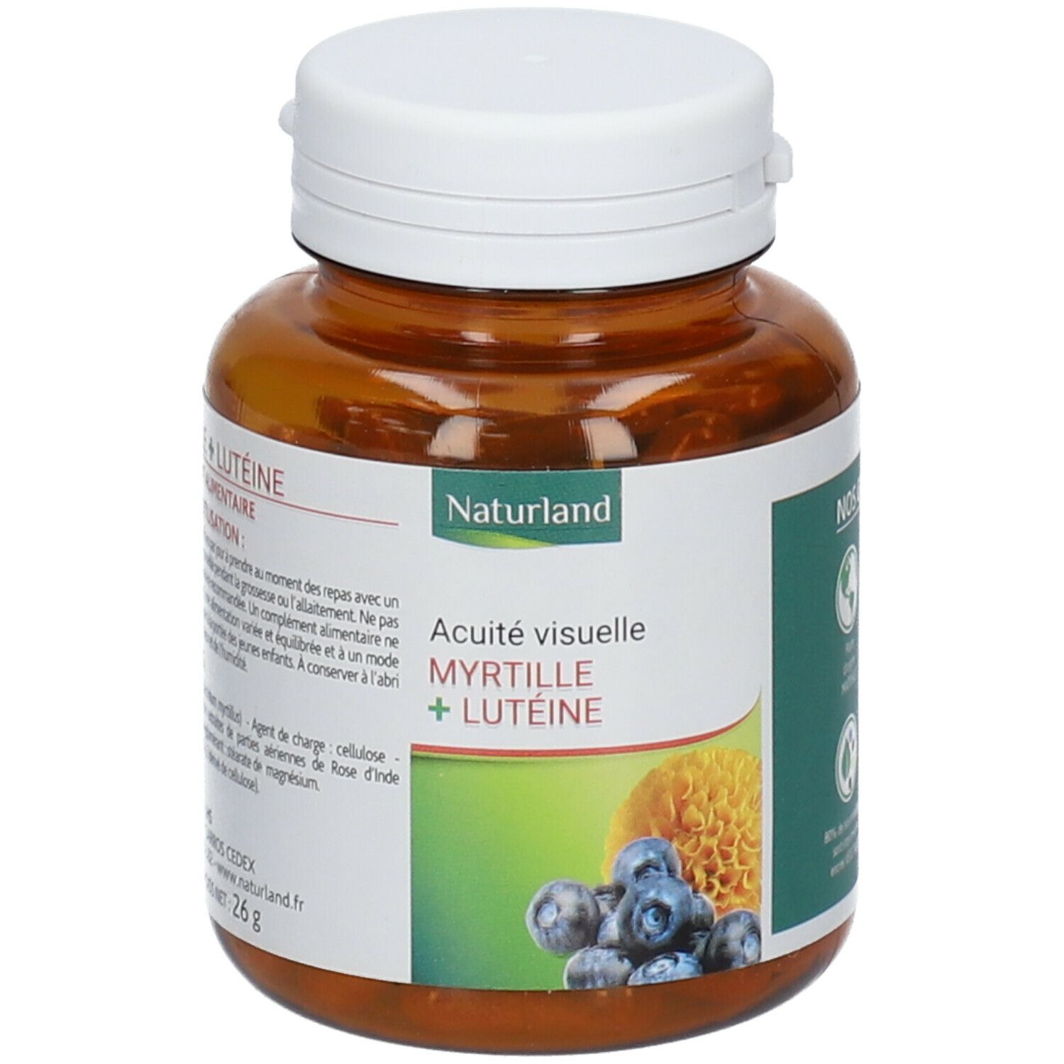 Naturland Acuité Visuelle Myrtille +Lutéine