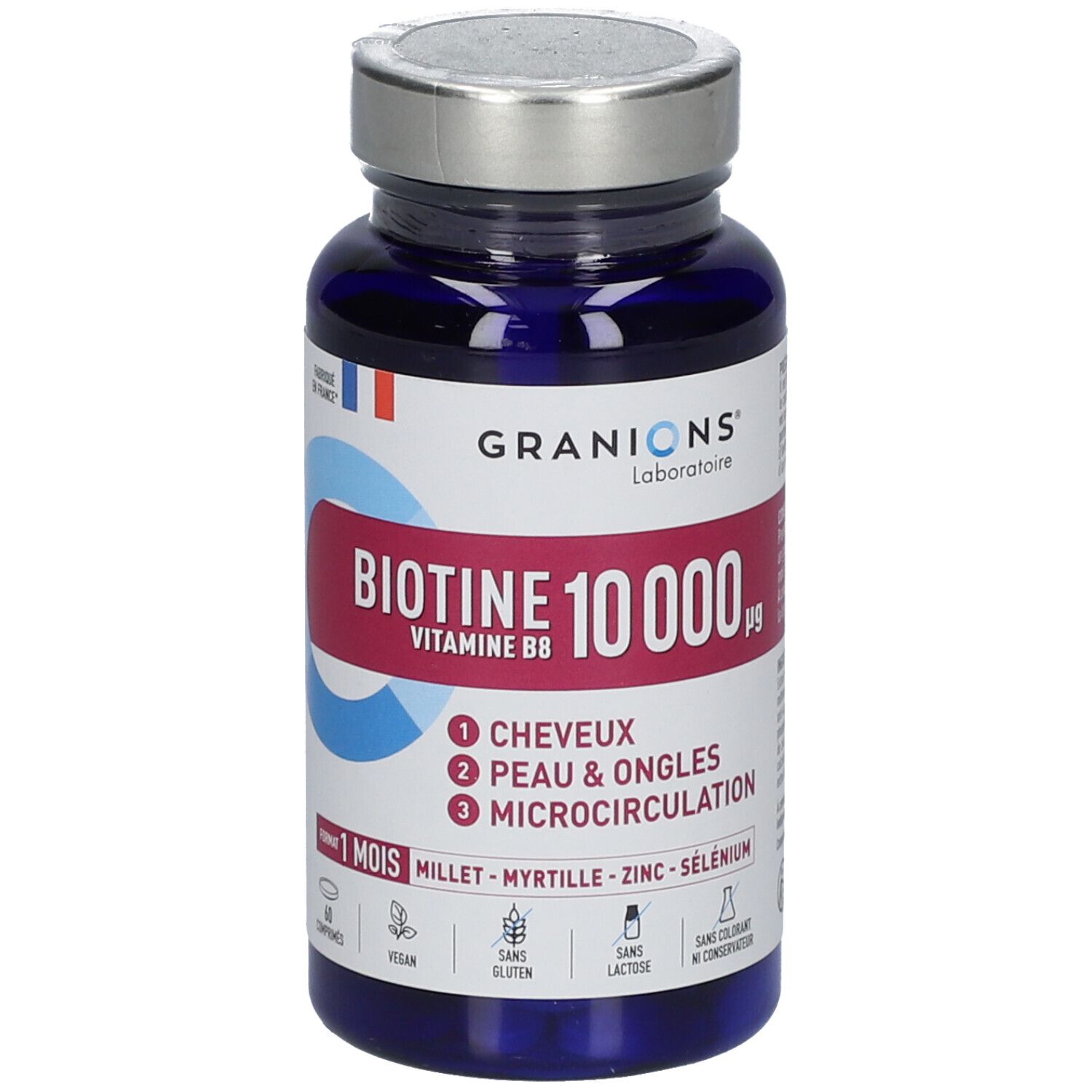 Laboratoire des Granions® Biotine 10 000 µg - Vitamine B8