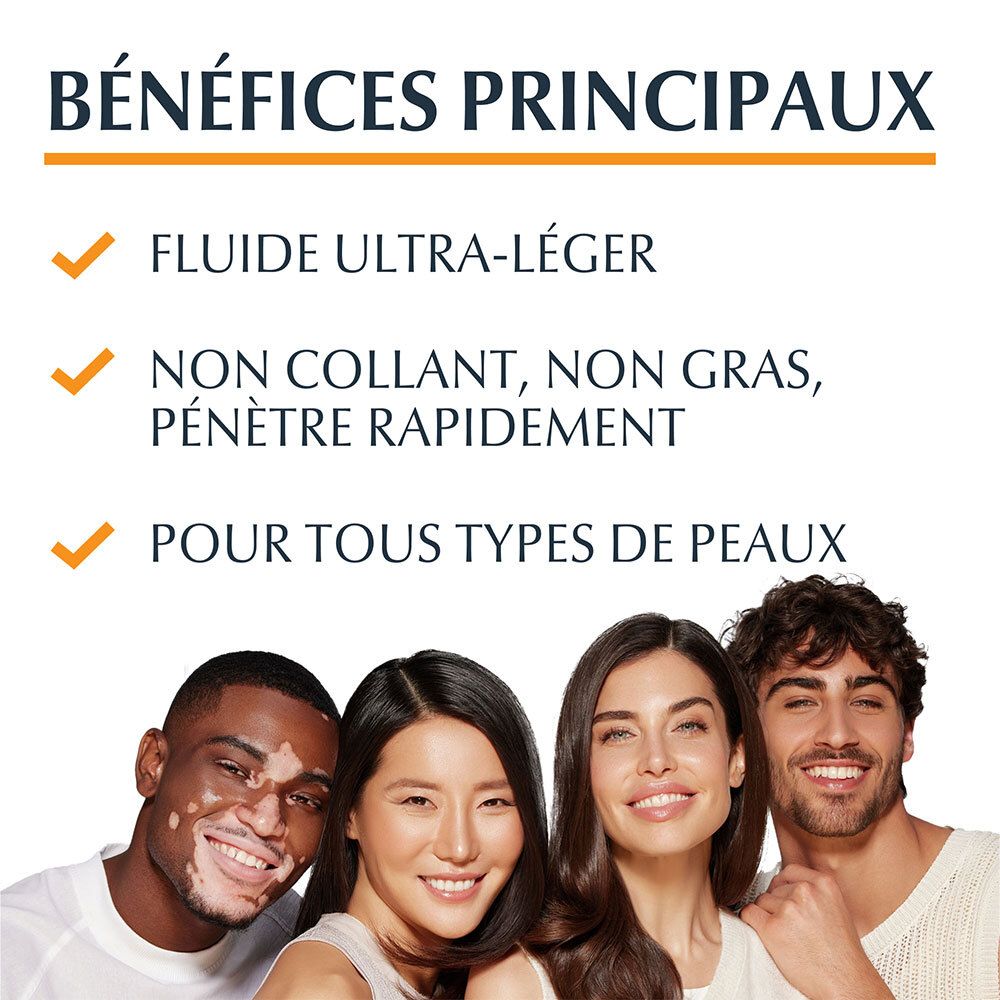 Avantages du produit : Ultra-léger, non collant, pénètre rapidement, pour tous types de peaux.