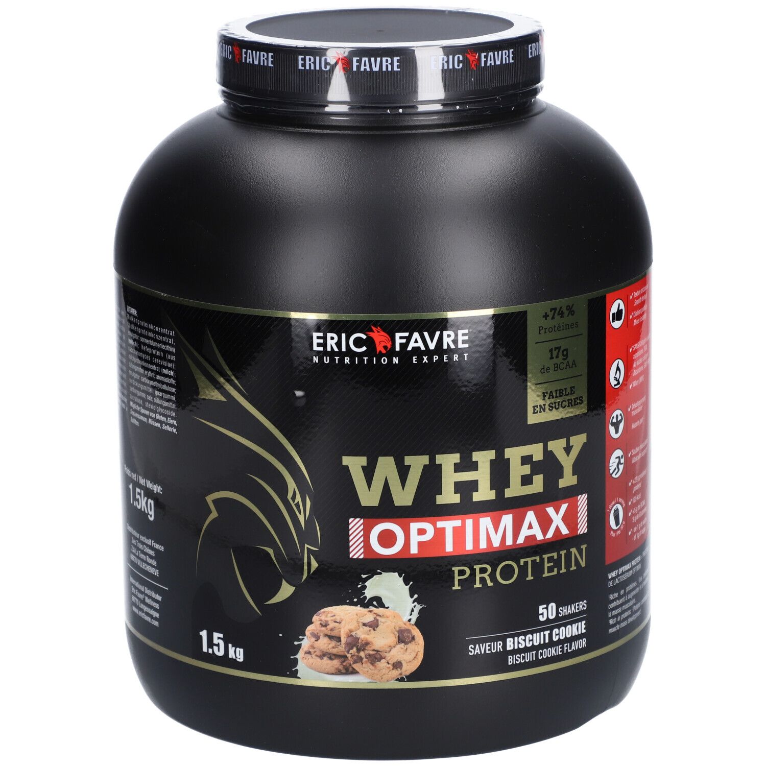 Eric Favre Whey Optimax Protéines saveur Cookie
