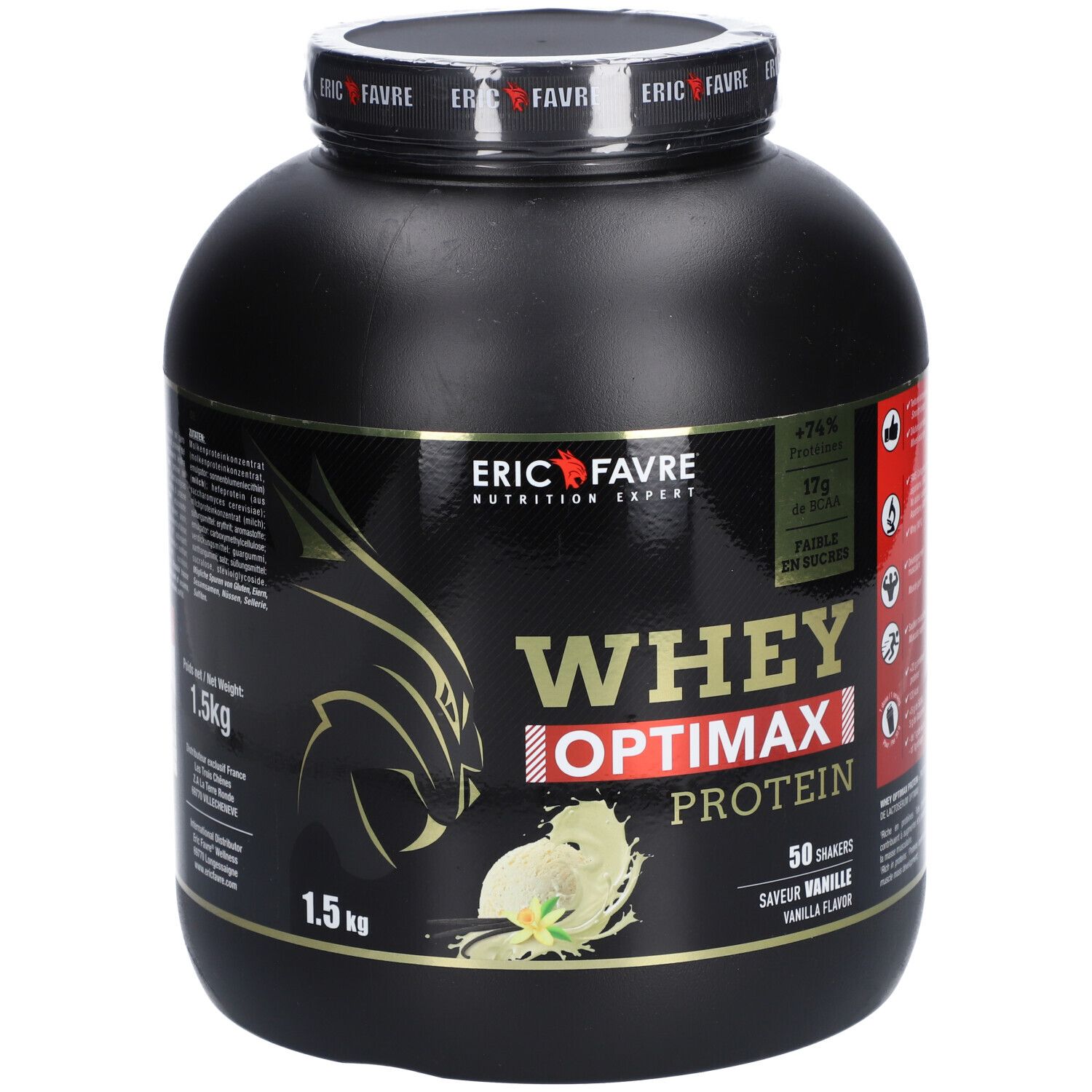 Eric Favre Whey Optimax Protéines saveur Vanille