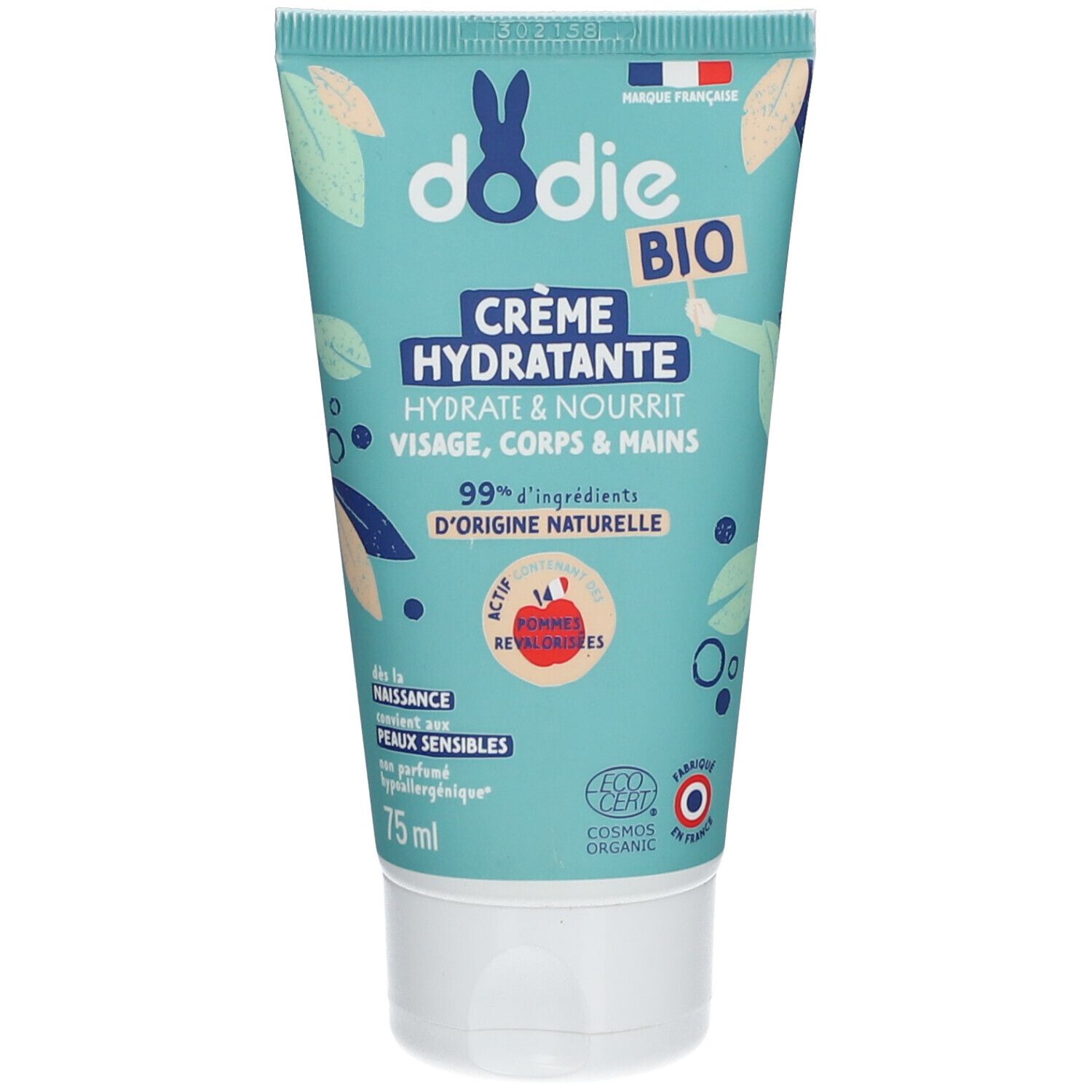 dodie® Bébé Crème hydratante 3 en 1 certifiée Bio
