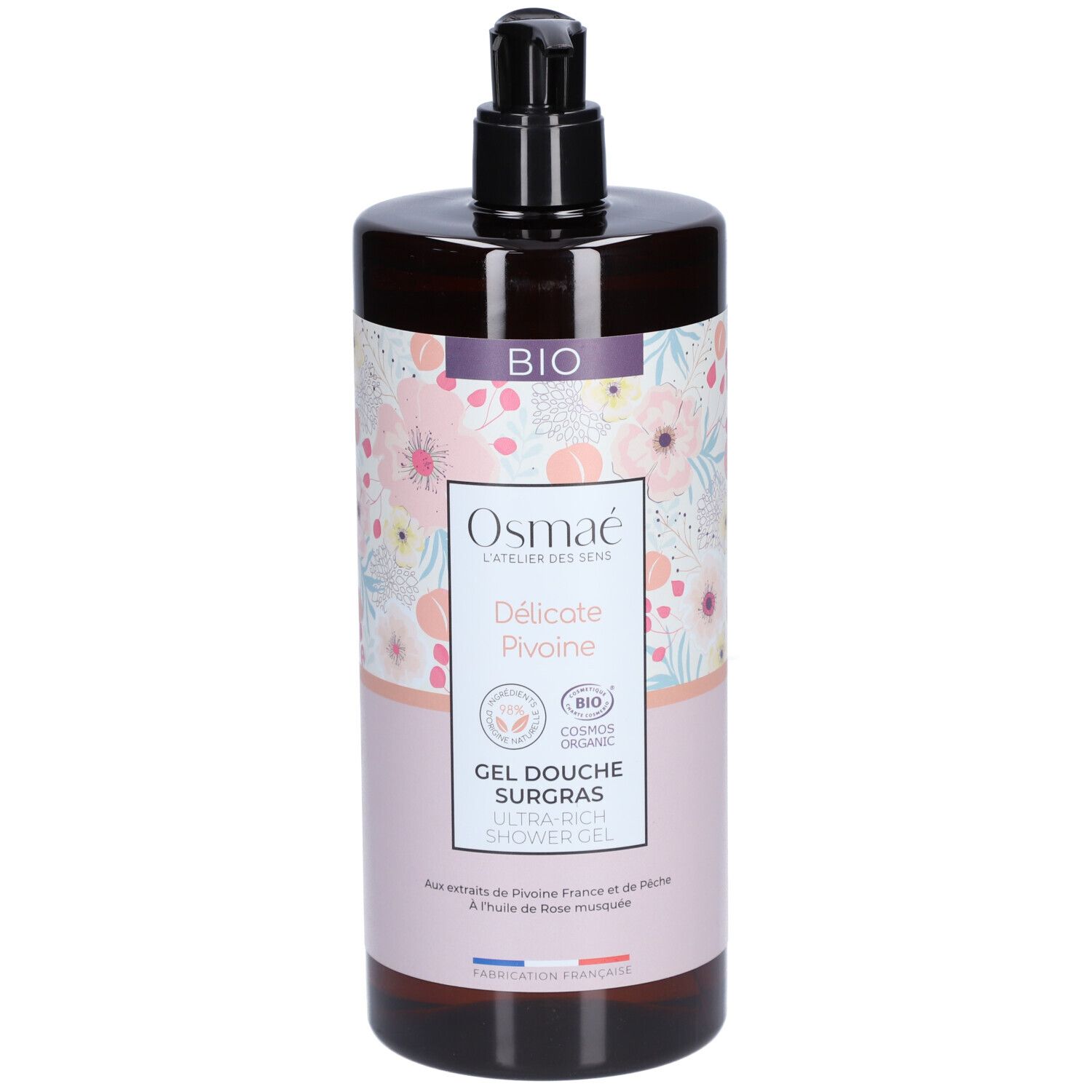 Osmaé Gel Douche Surgras Délicate Pivoine Bio
