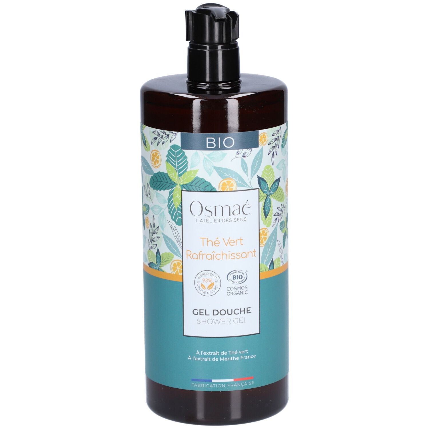 Osmaé Gel Douche Thé Vert Rafraîchissant Bio