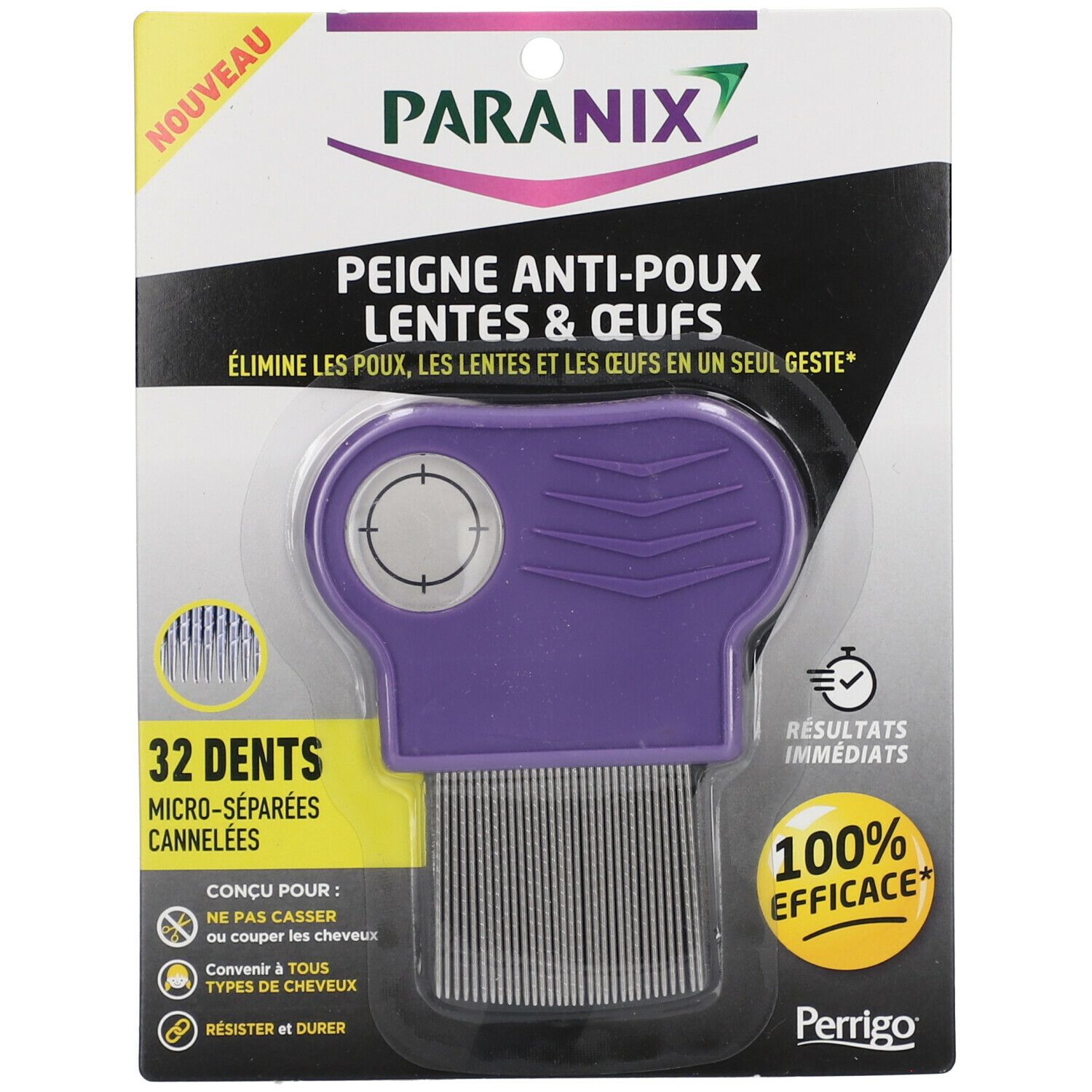 Paranix Peigne anti-poux 3 en 1