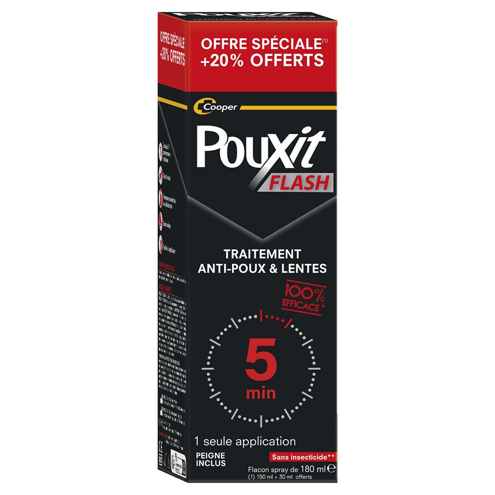 PouXit Flash Traitement Antipoux & Lentes Spray