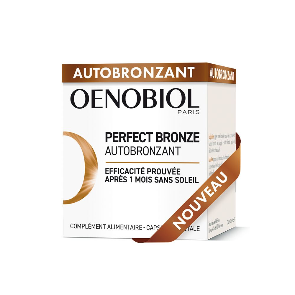 Oenobiol Perfect Bronze Autobronzant - Efficace Dès Le 1Er Mois Sans Soleil - Concentration De 5 Pig