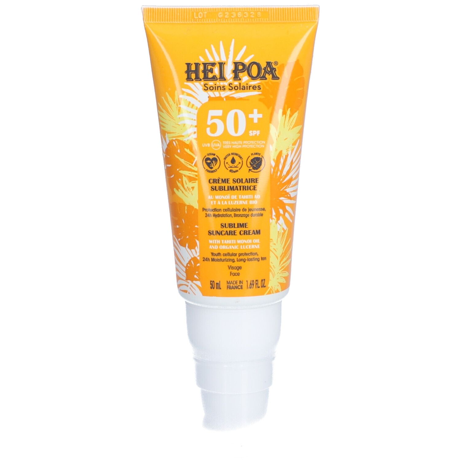HEI Poa® Crème Solaire Visage Spf50+