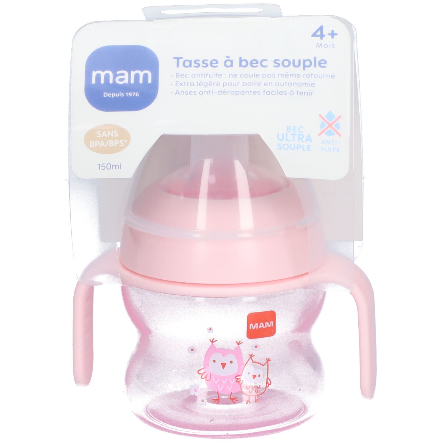 MAM Tasse à bec souple 4 mois et +