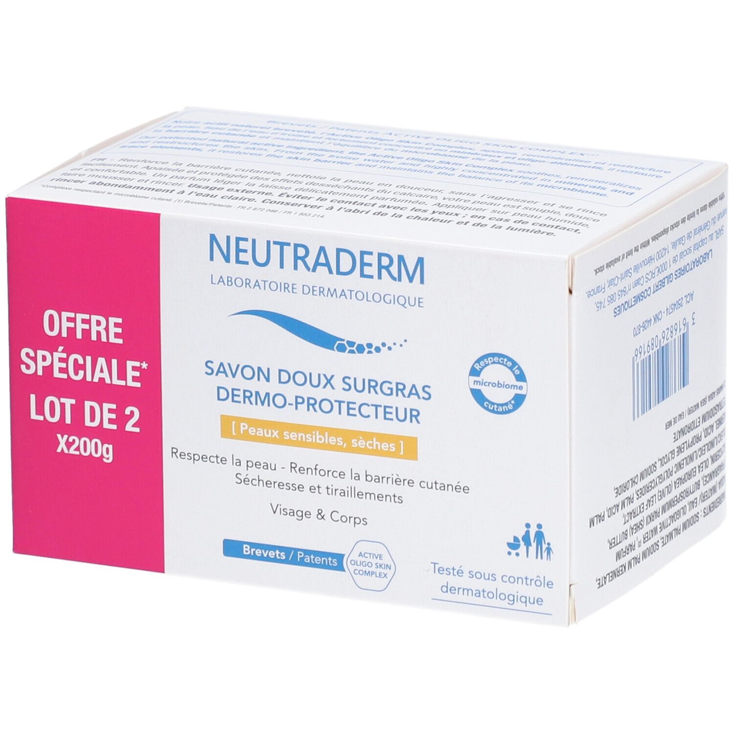 Neutraderm® Dermo-Protect Savon surgras
