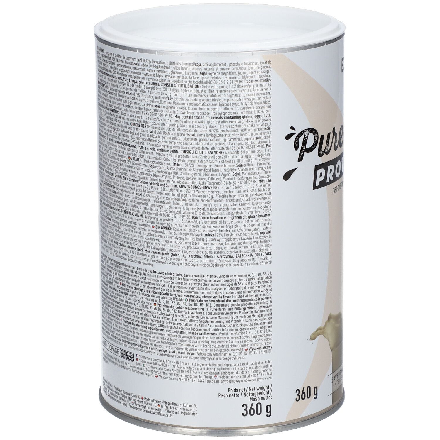 EAFIT Pure Whey Vanille Intens – Molkenproteinpulver
