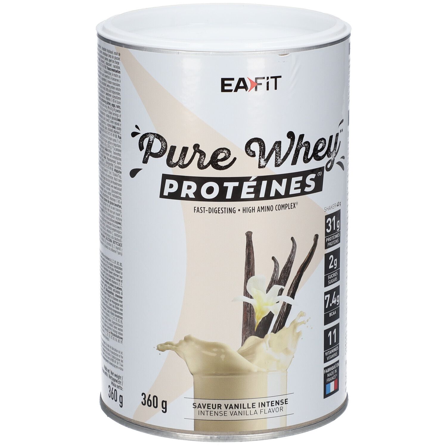 EAFIT Pure Whey Vanille Intens – Molkenproteinpulver