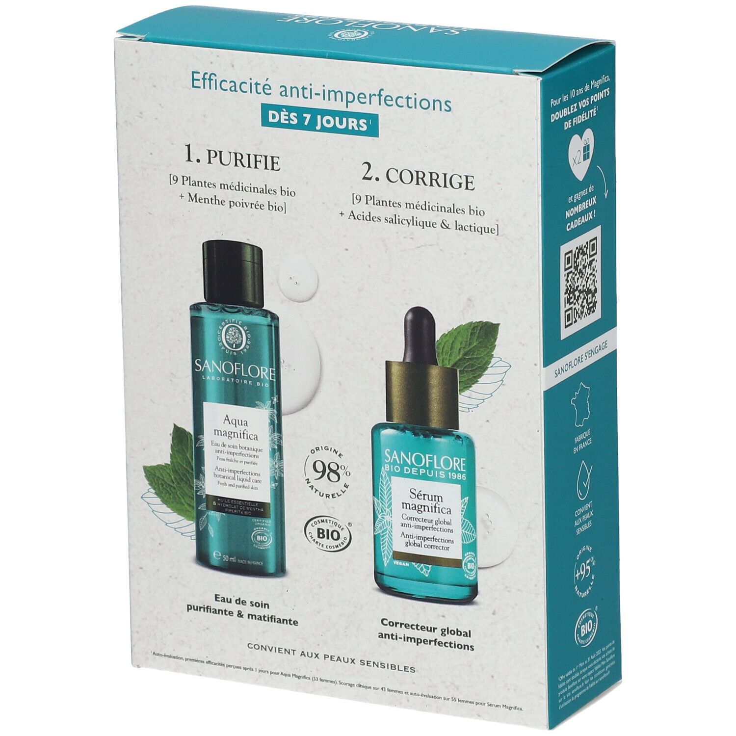 SANOFLORE Coffret Magnifica Duo Anti-Imperfektionen Bio-zertifiziert