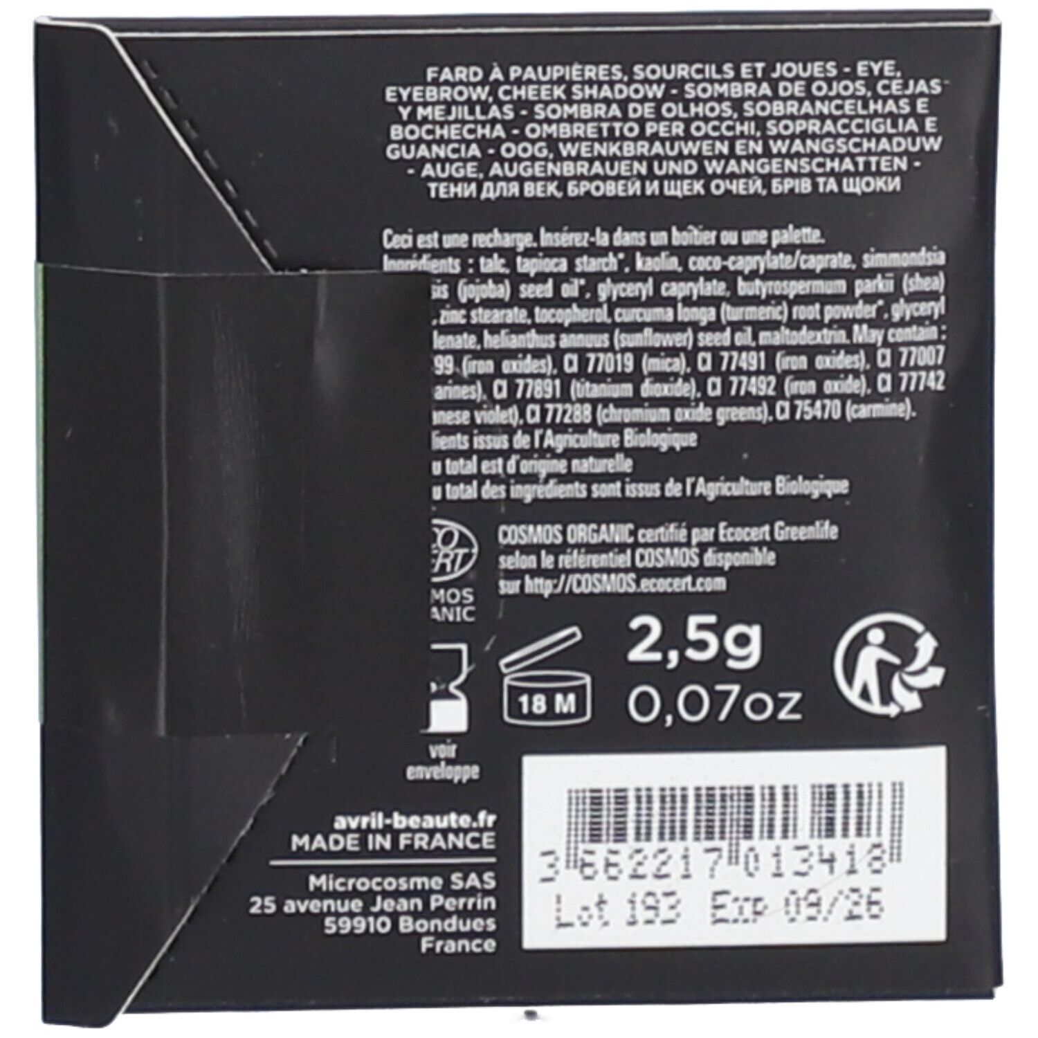 Avril - Zertifizierter Bio-Lidschatten