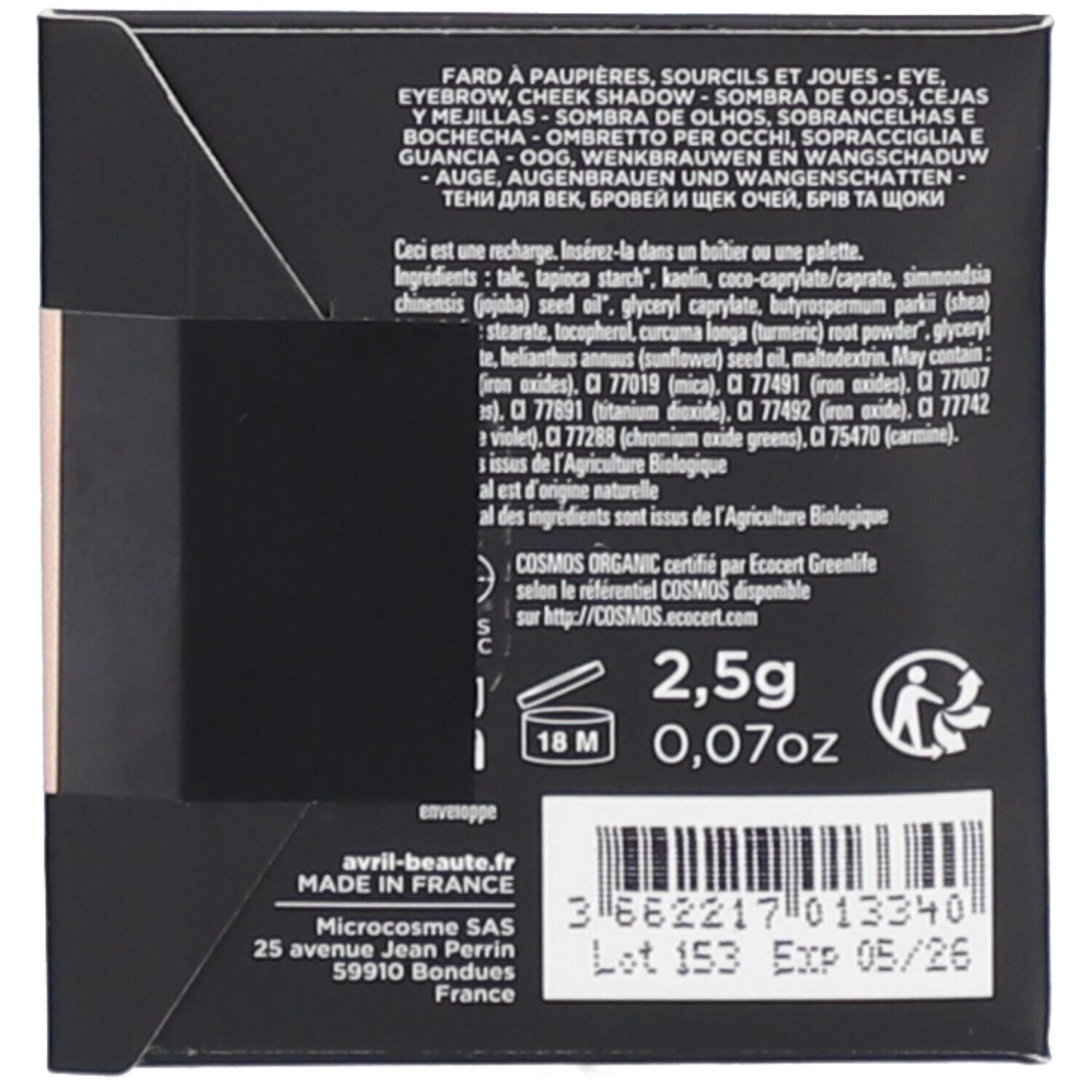 Avril - Zertifizierter Bio-Lidschatten